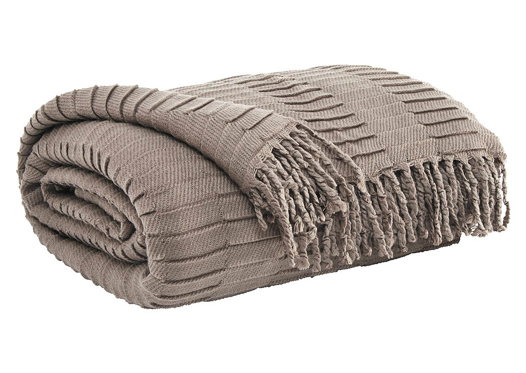 Mendez Taupe Throw,ABF Signature Design by Ashley