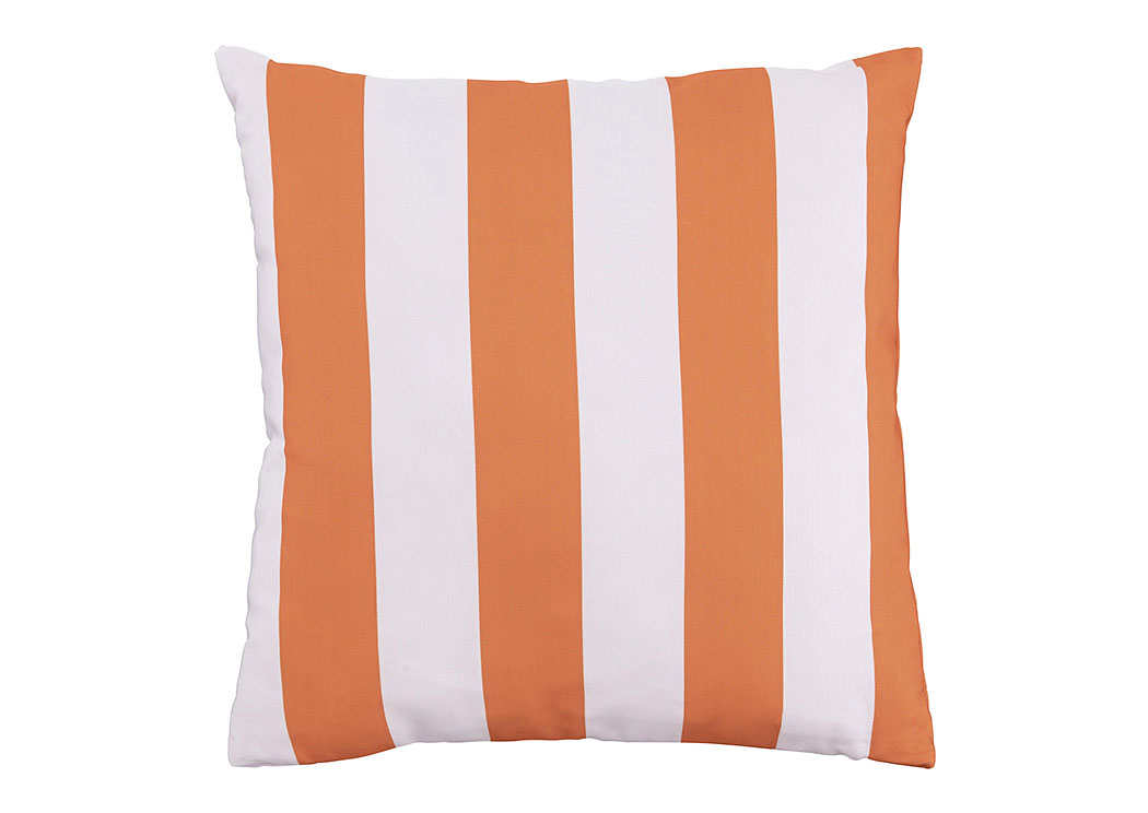 Hutto White/Orange Pillow,ABF Signature Design by Ashley