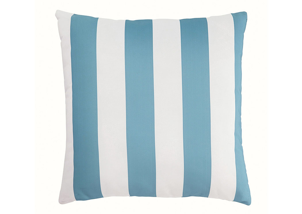 Hutto Aqua/White Pillow,ABF Signature Design by Ashley