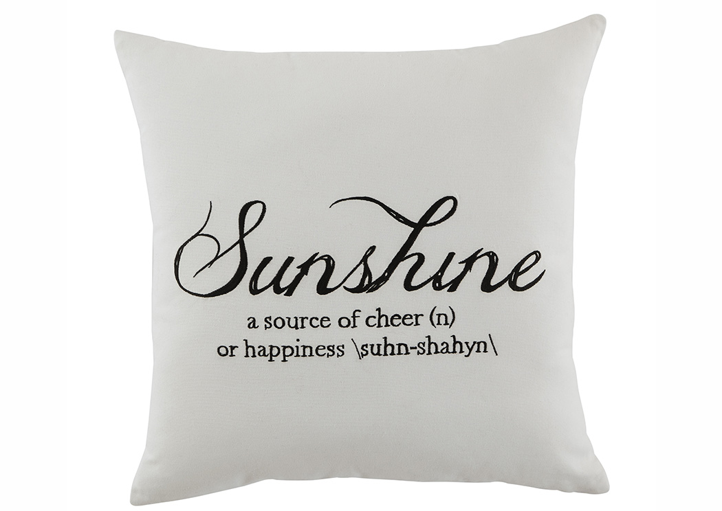 Sunshine White Pillow,ABF Signature Design by Ashley