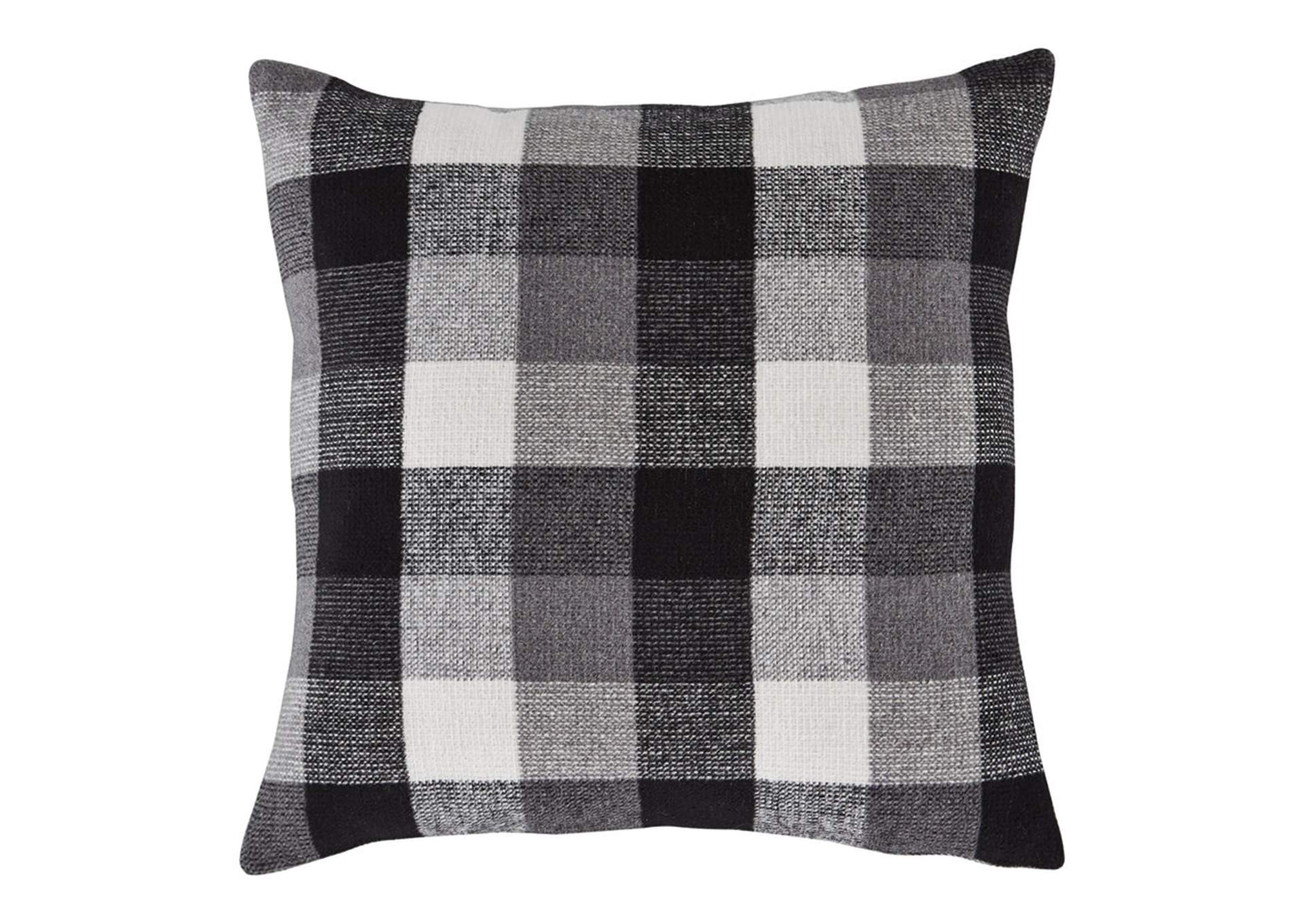 White plaid pillow Clearance