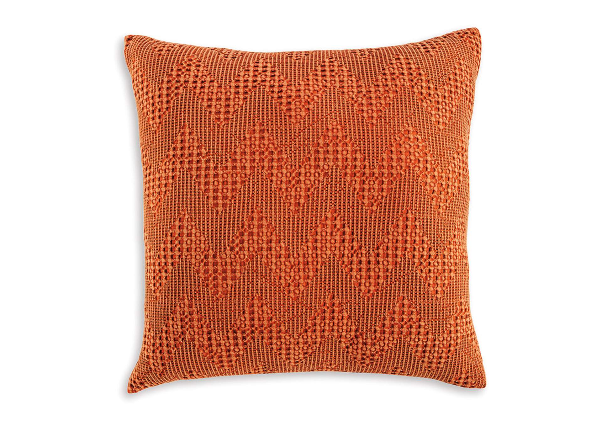rust red throw pillows