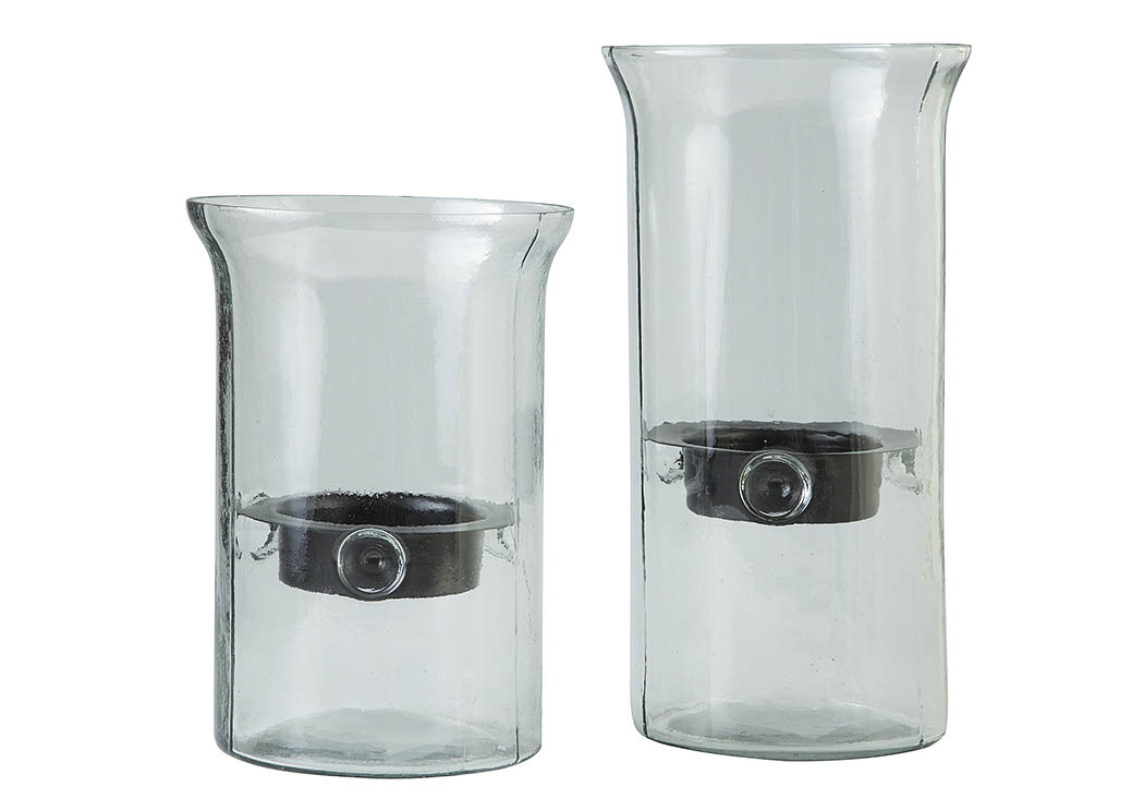 Kadeem Clear Candle Holder (Set of 2),ABF Signature Design by Ashley