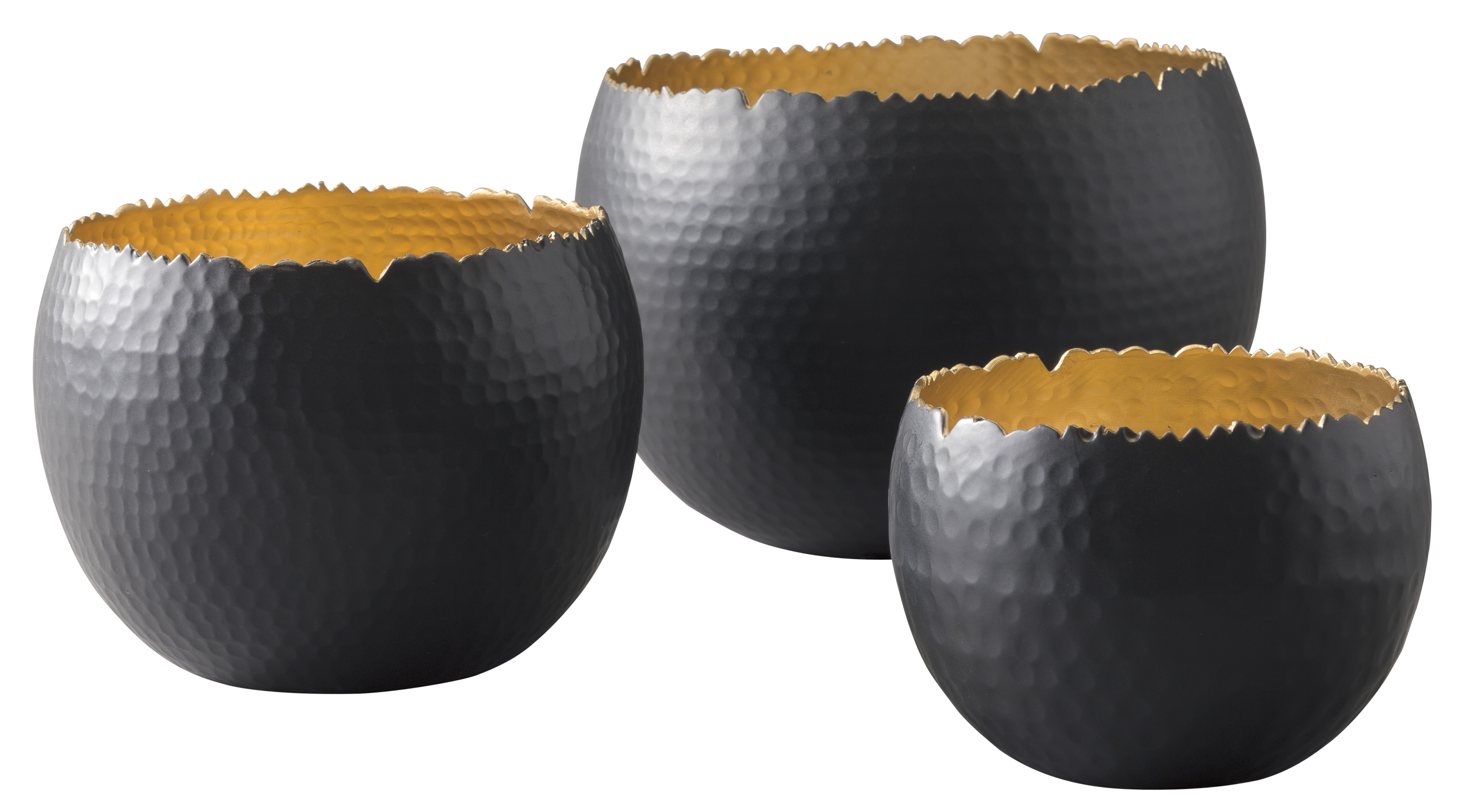 Claudine Black/Gold Finish Bowl Set (Set of 3),ABF Signature Design by Ashley