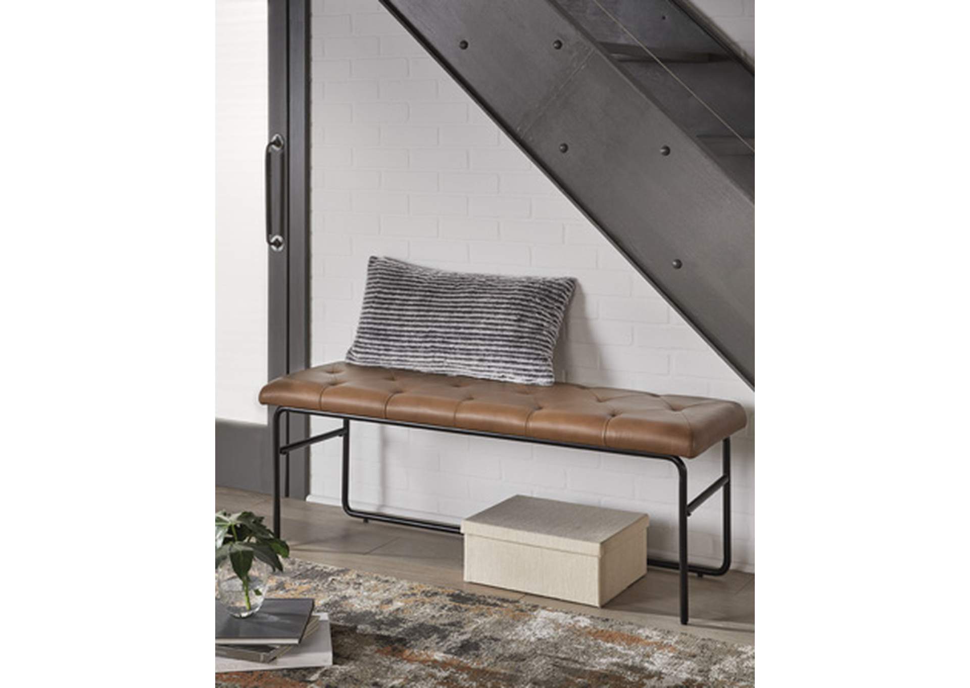 Donford Upholstered Accent Bench,Signature Design By Ashley