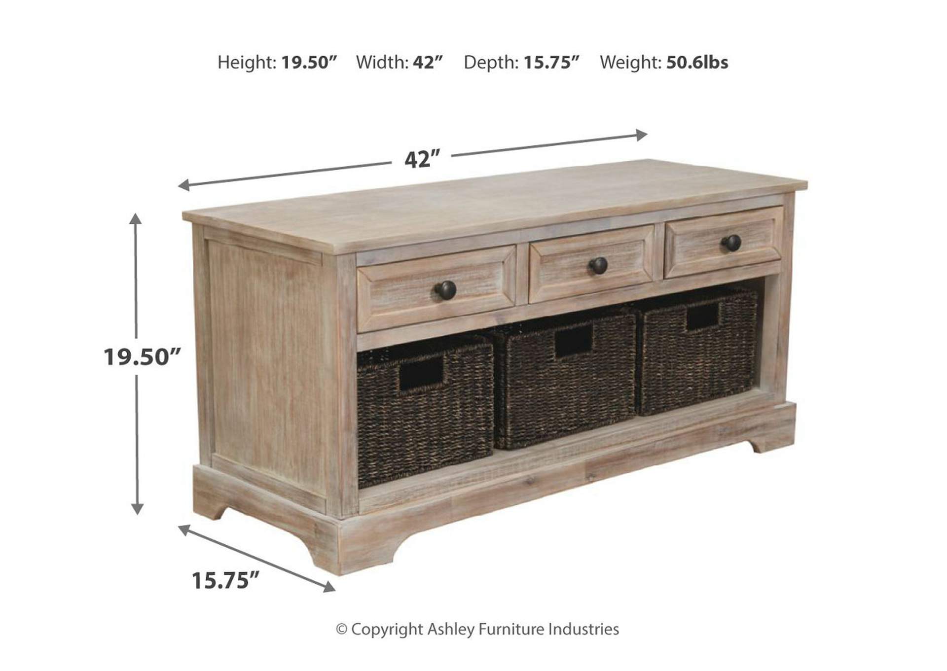 Oslember Storage Bench,Signature Design By Ashley