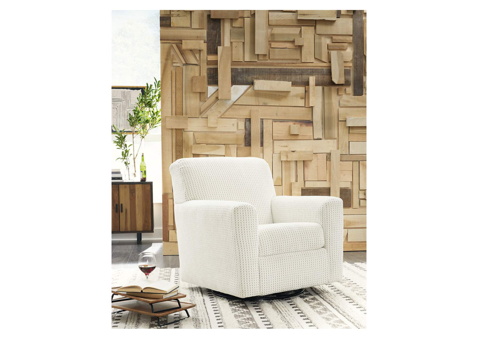 Herstow Swivel Glider Accent Chair,Signature Design By Ashley