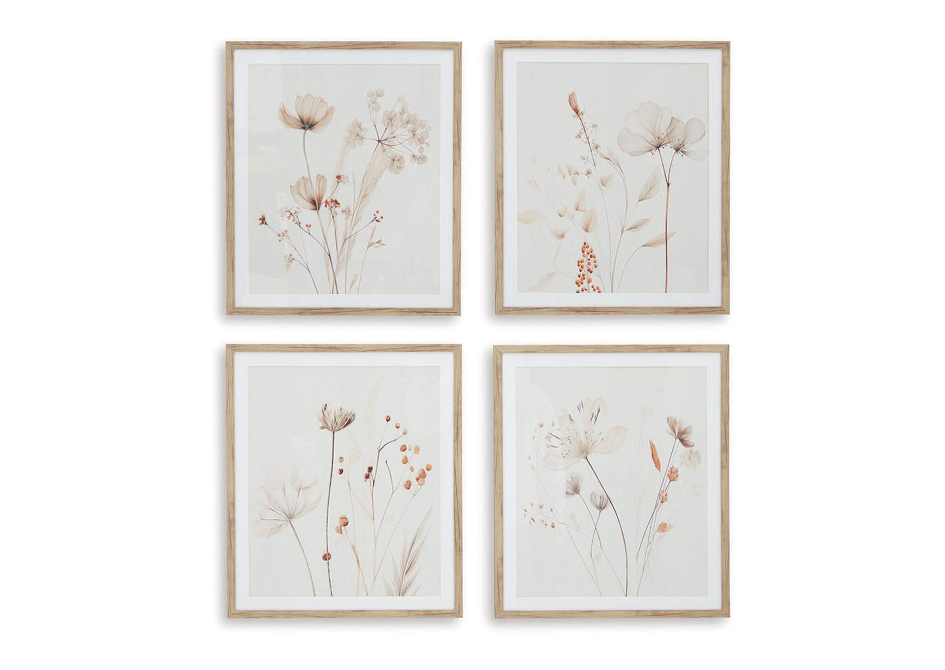 Bondner Wall Art (Set of 4),Signature Design By Ashley