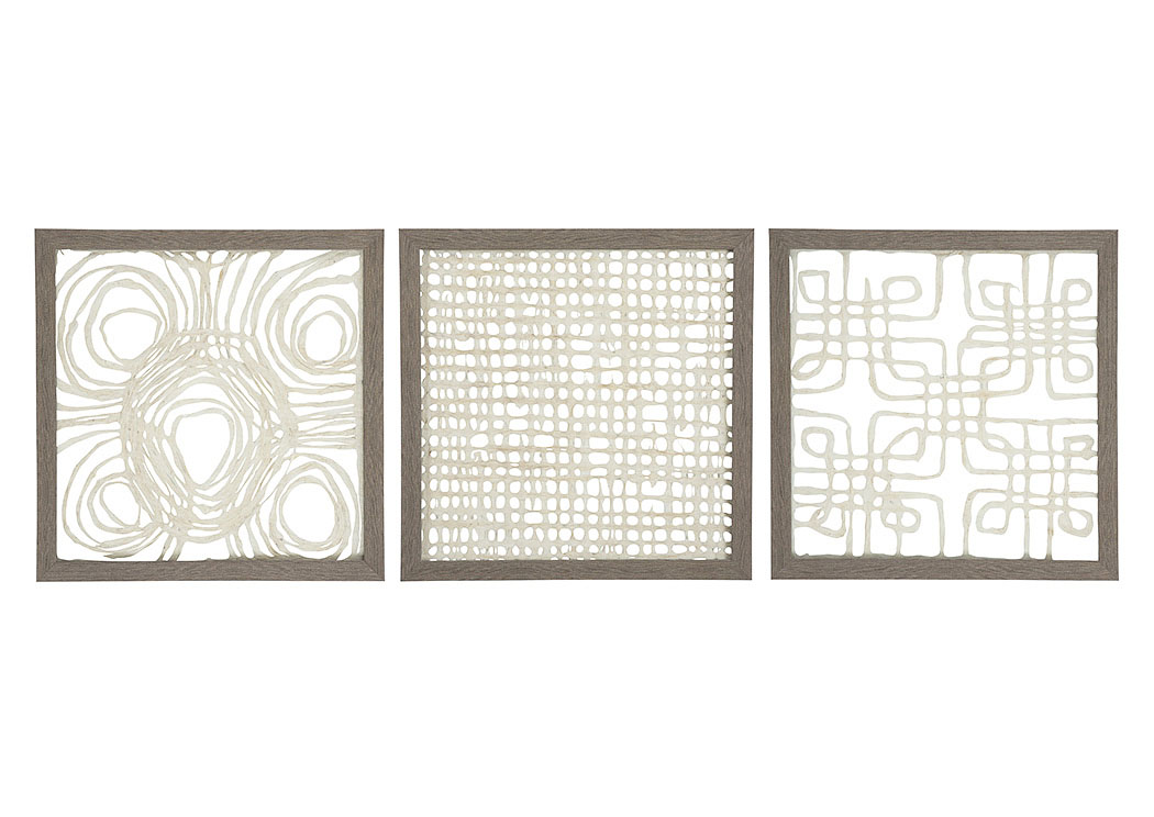 Odella Cream/Taupe Wall Decor Set,ABF Signature Design by Ashley
