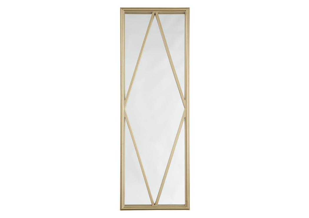 Offa Gold Finish Accent Mirror,ABF Signature Design by Ashley