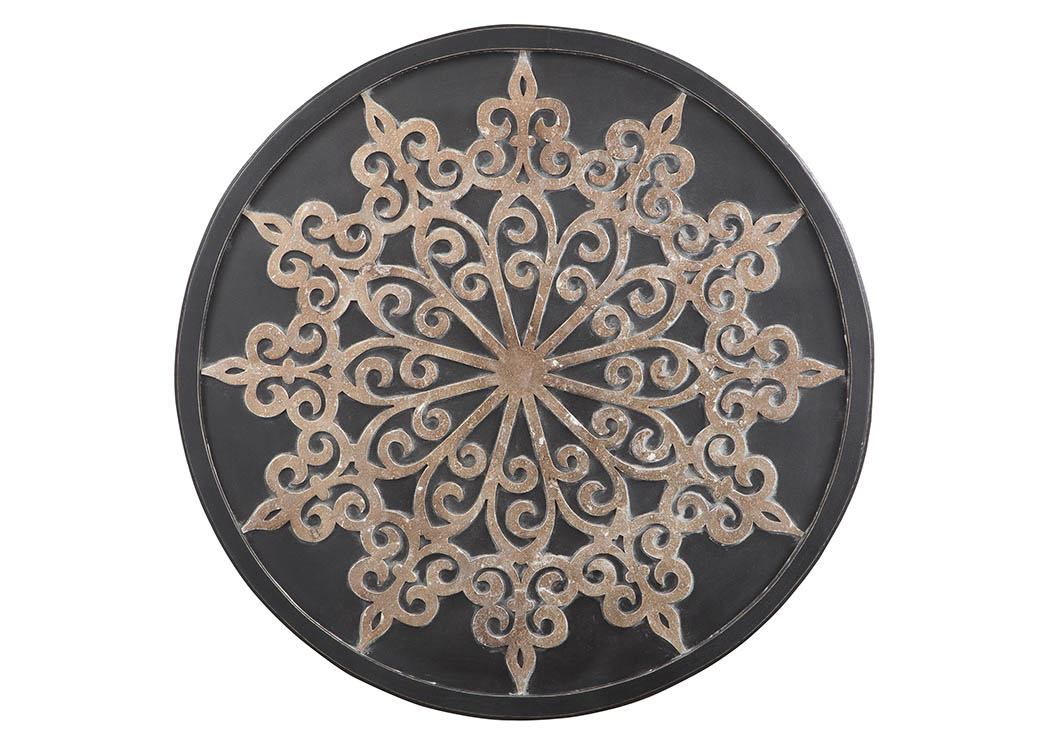 Oenomaus Black/Silver/Gold Finish Wall Decor,ABF Signature Design by Ashley
