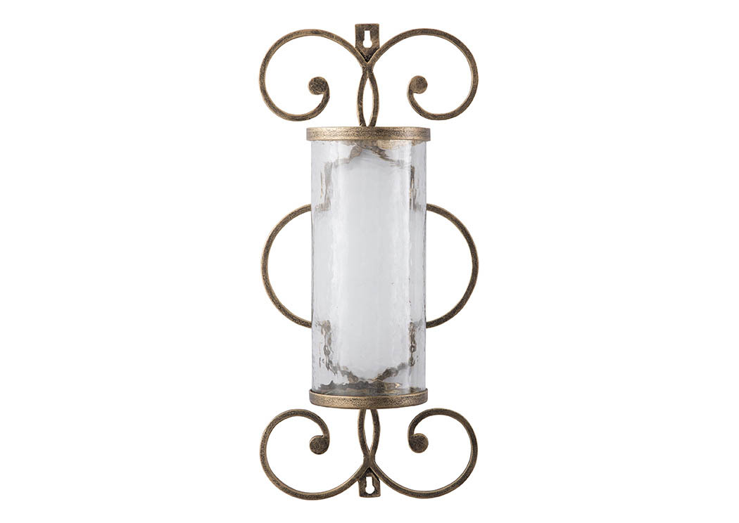 Oenone Antique Gold Finish Wall Sconce,ABF Signature Design by Ashley