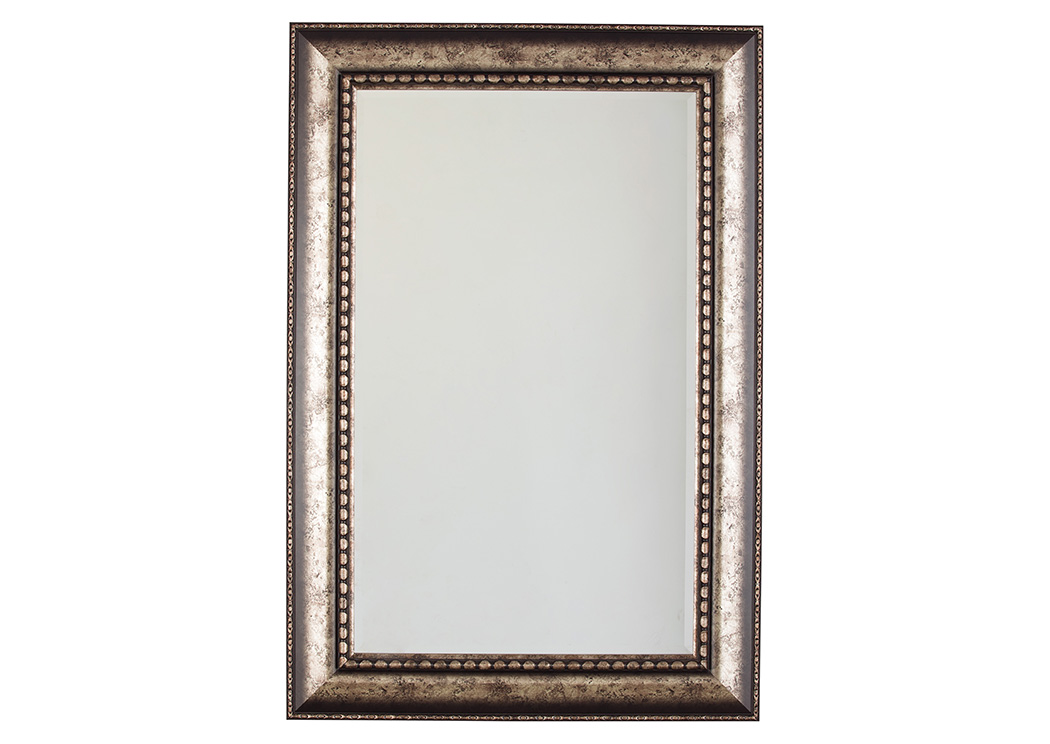 Dulal Antique Silver Finish Accent Mirror,ABF Signature Design by Ashley