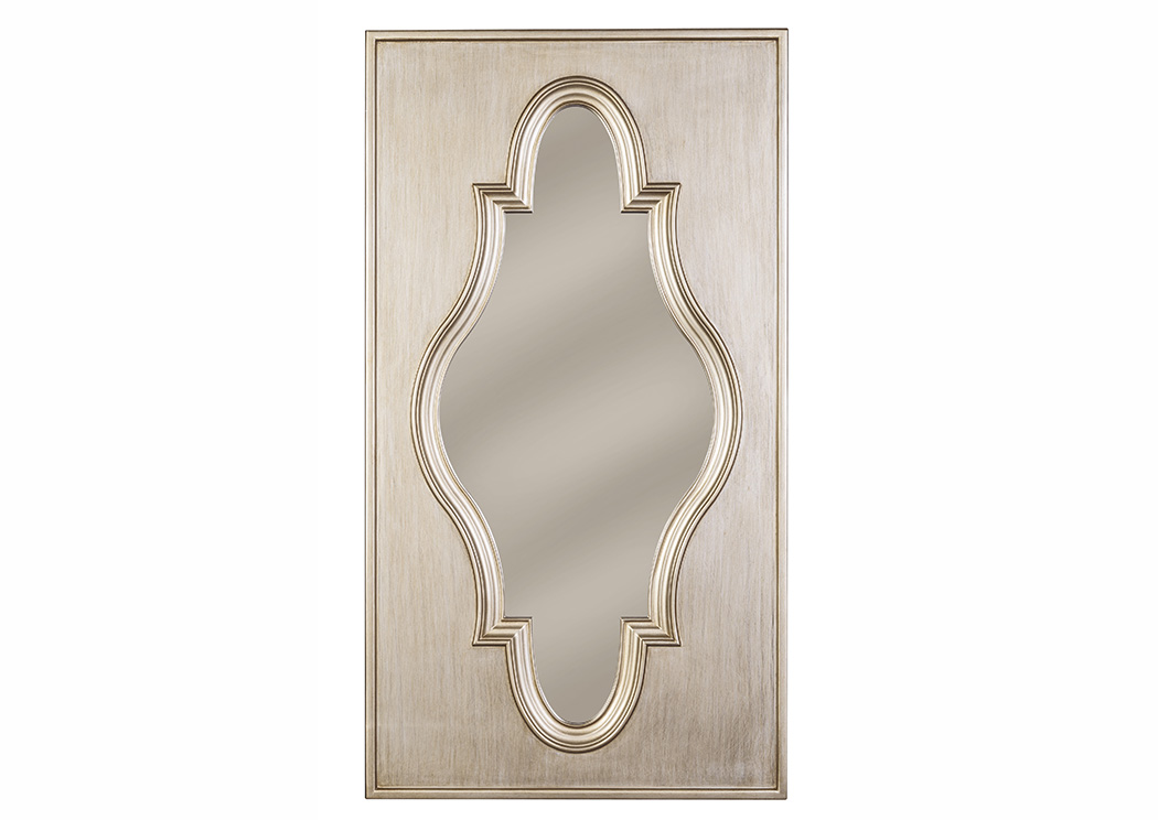 Julieta Antique Silver Finish Accent Mirror,ABF Signature Design by Ashley