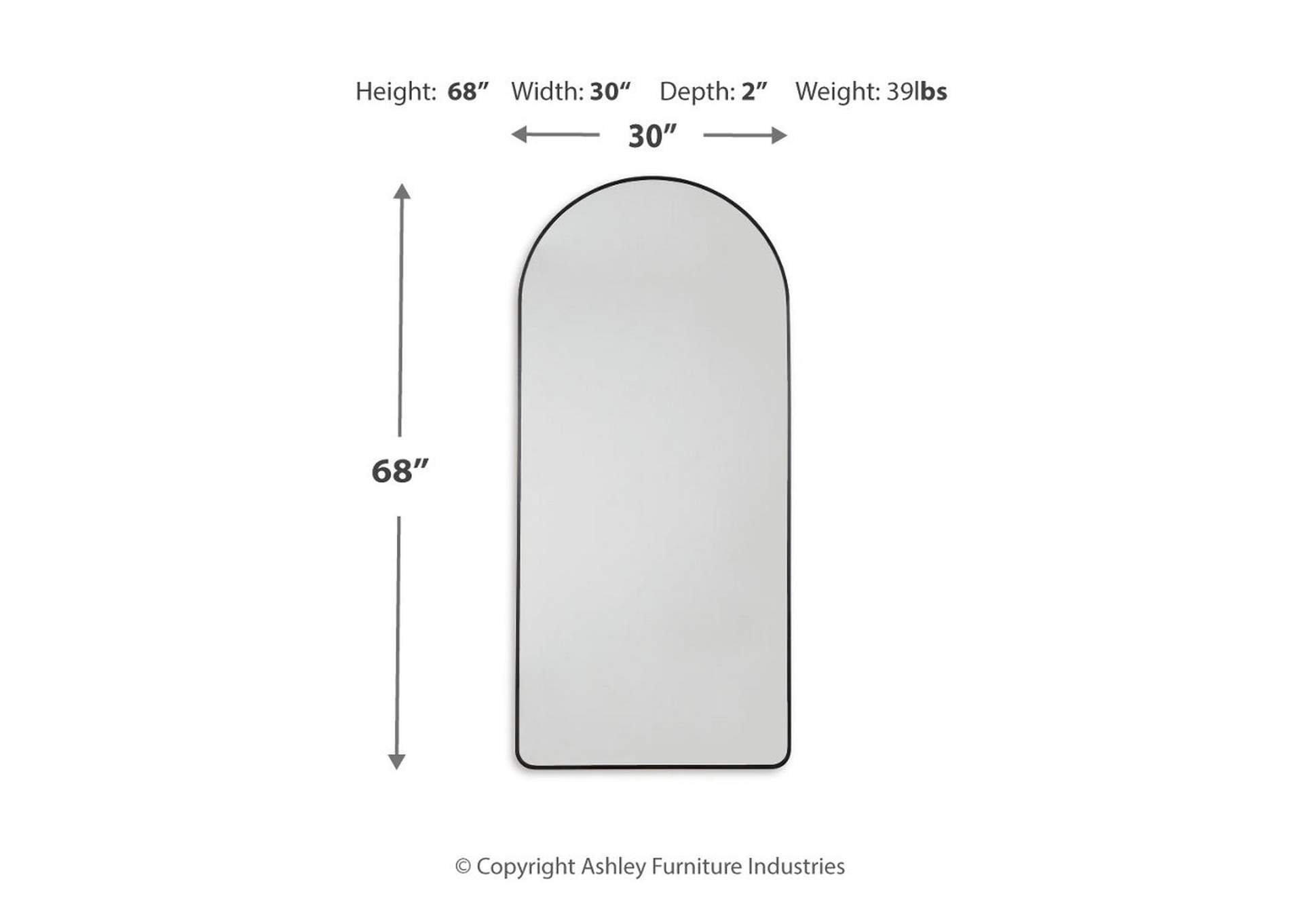 Sethall Floor Mirror Ivan Smith Furniture