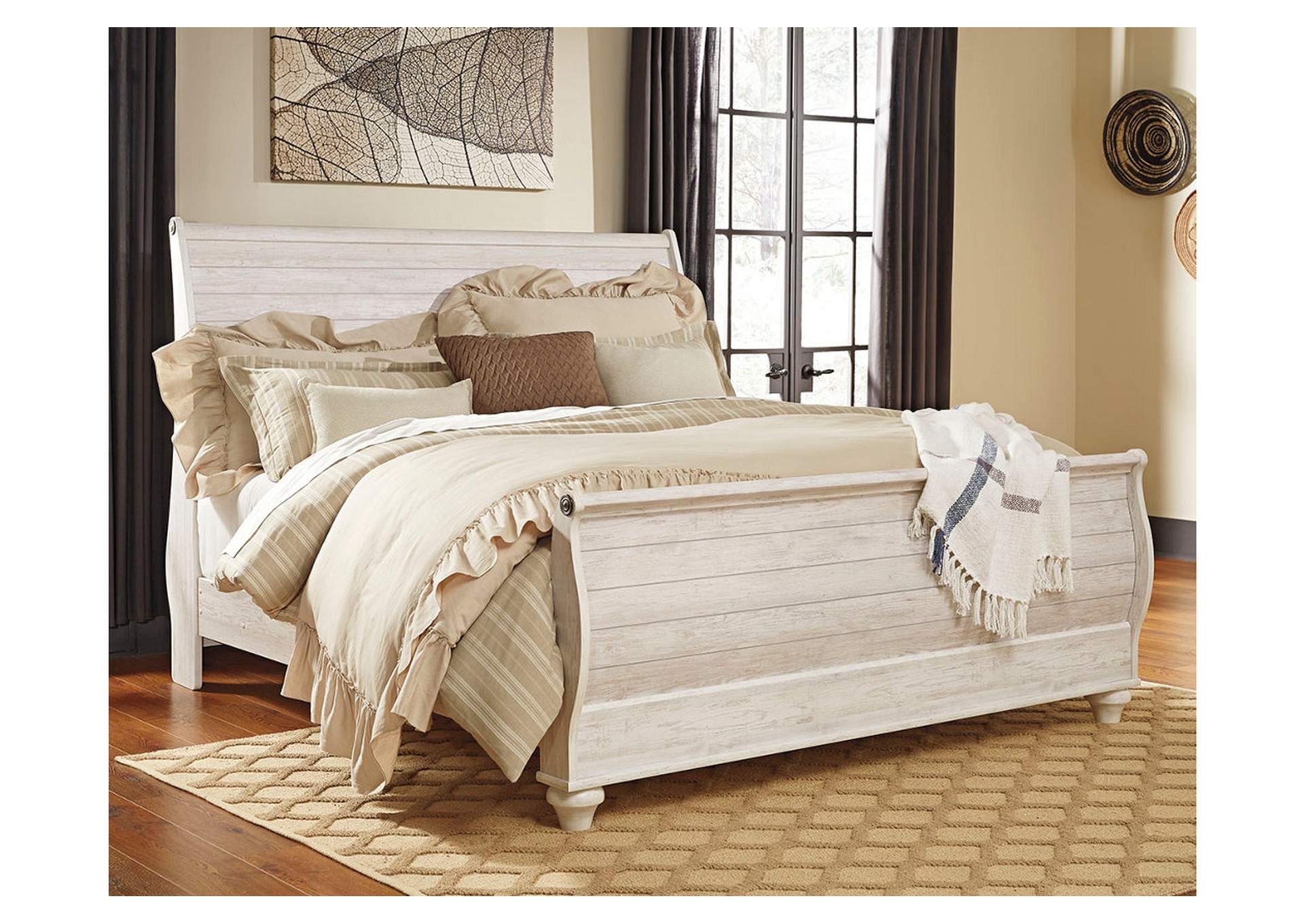 Willowton King Sleigh Bed,Signature Design By Ashley