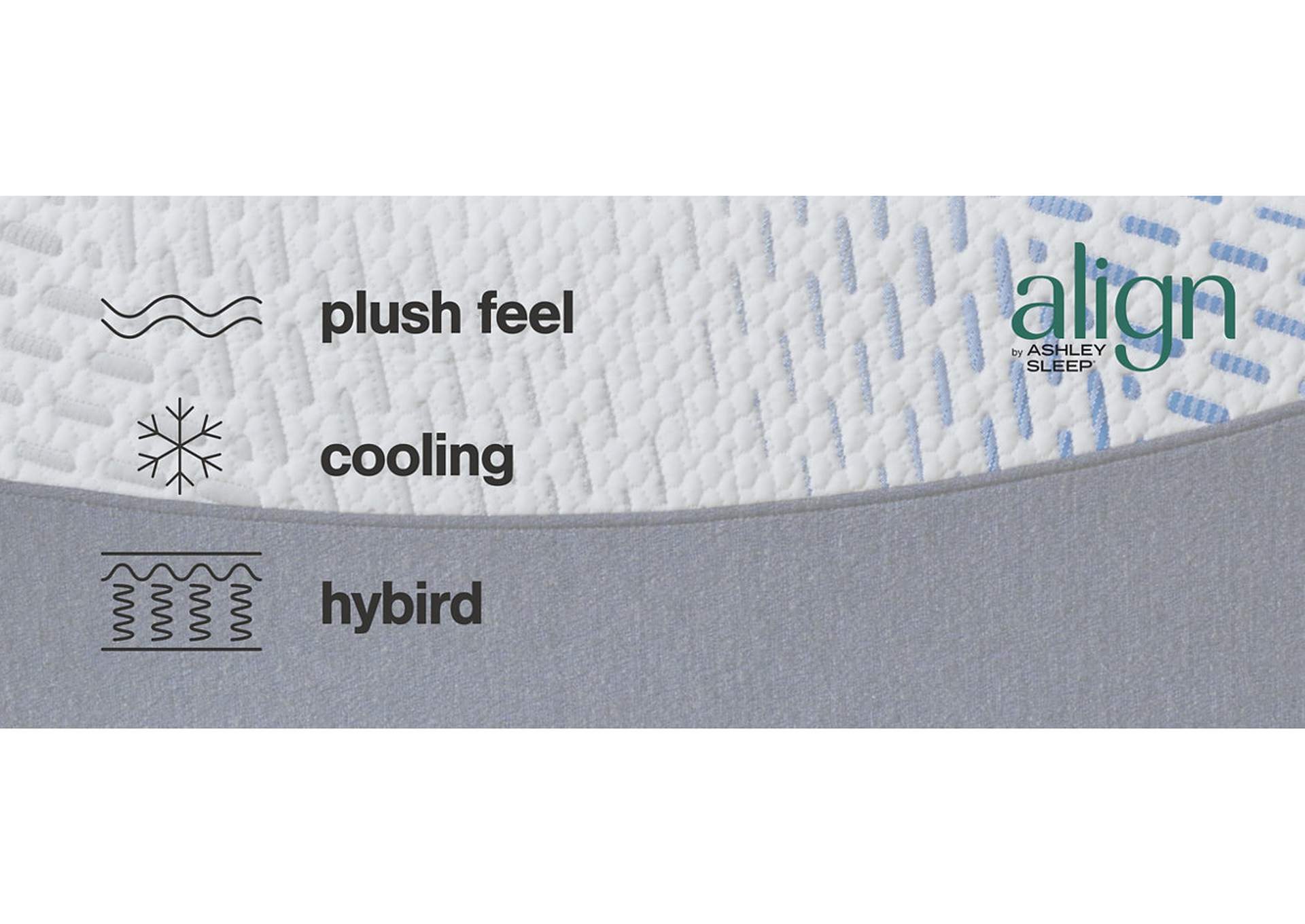 Millennium Luxury Plush Gel Latex Hybrid Twin XL Mattress,Sierra Sleep by Ashley