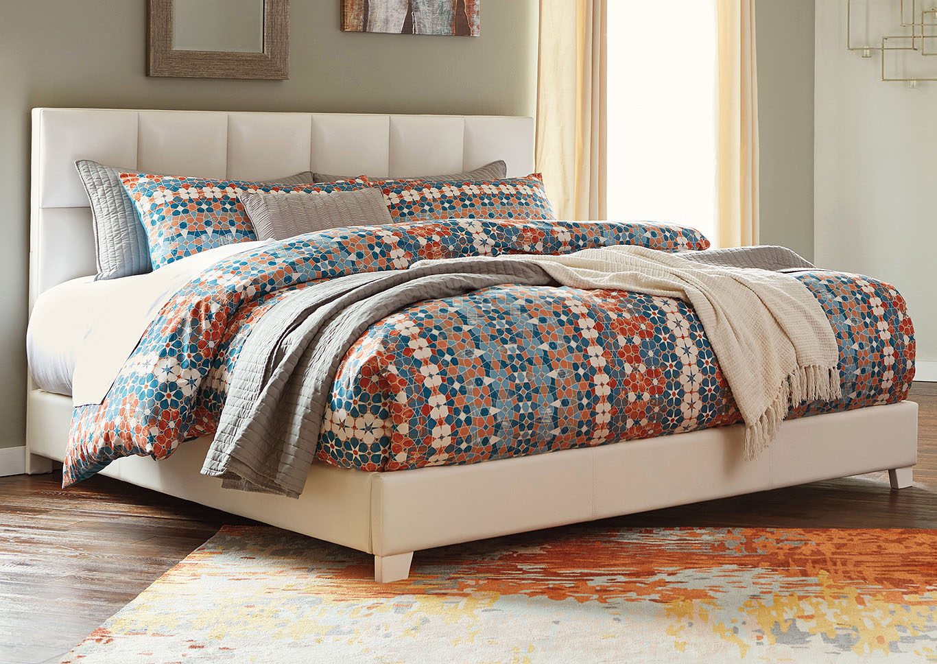 Contemporary Upholstered Beds Multi King Upholstered Bed,ABF Signature Design by Ashley