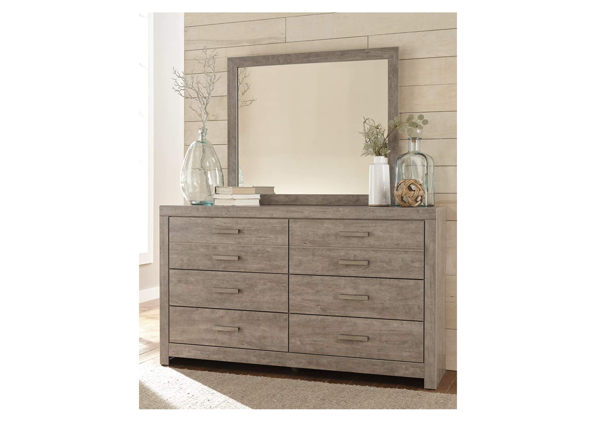Culverbach Queen Panel Bed with Mirrored Dresser, Chest and 2 Nightstands,Signature Design By Ashley