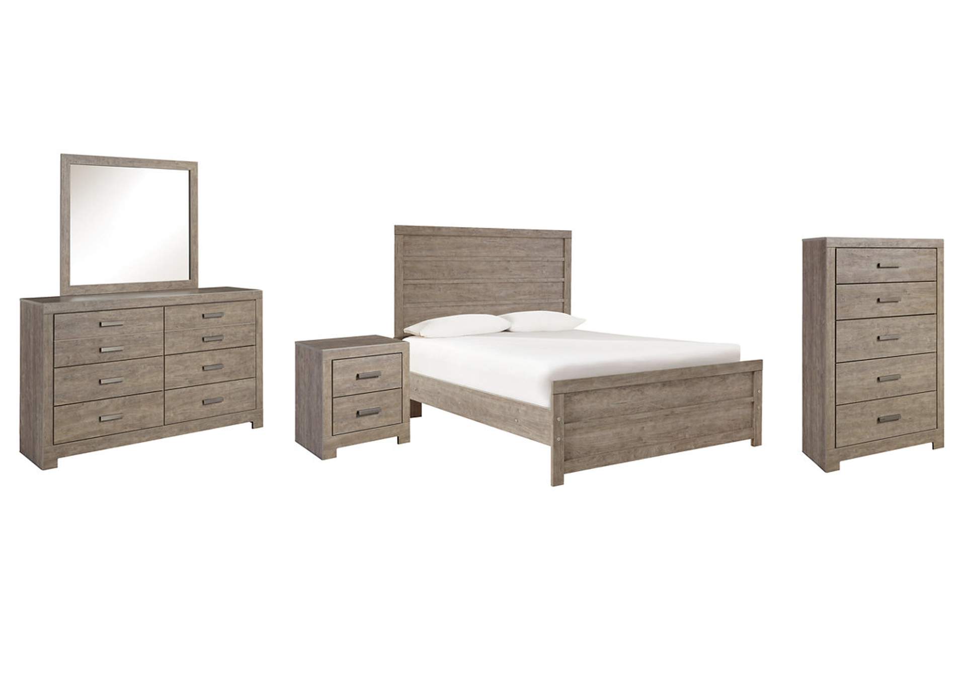 Culverbach Full Panel Bed with Mirrored Dresser, Chest and Nightstand,Signature Design By Ashley