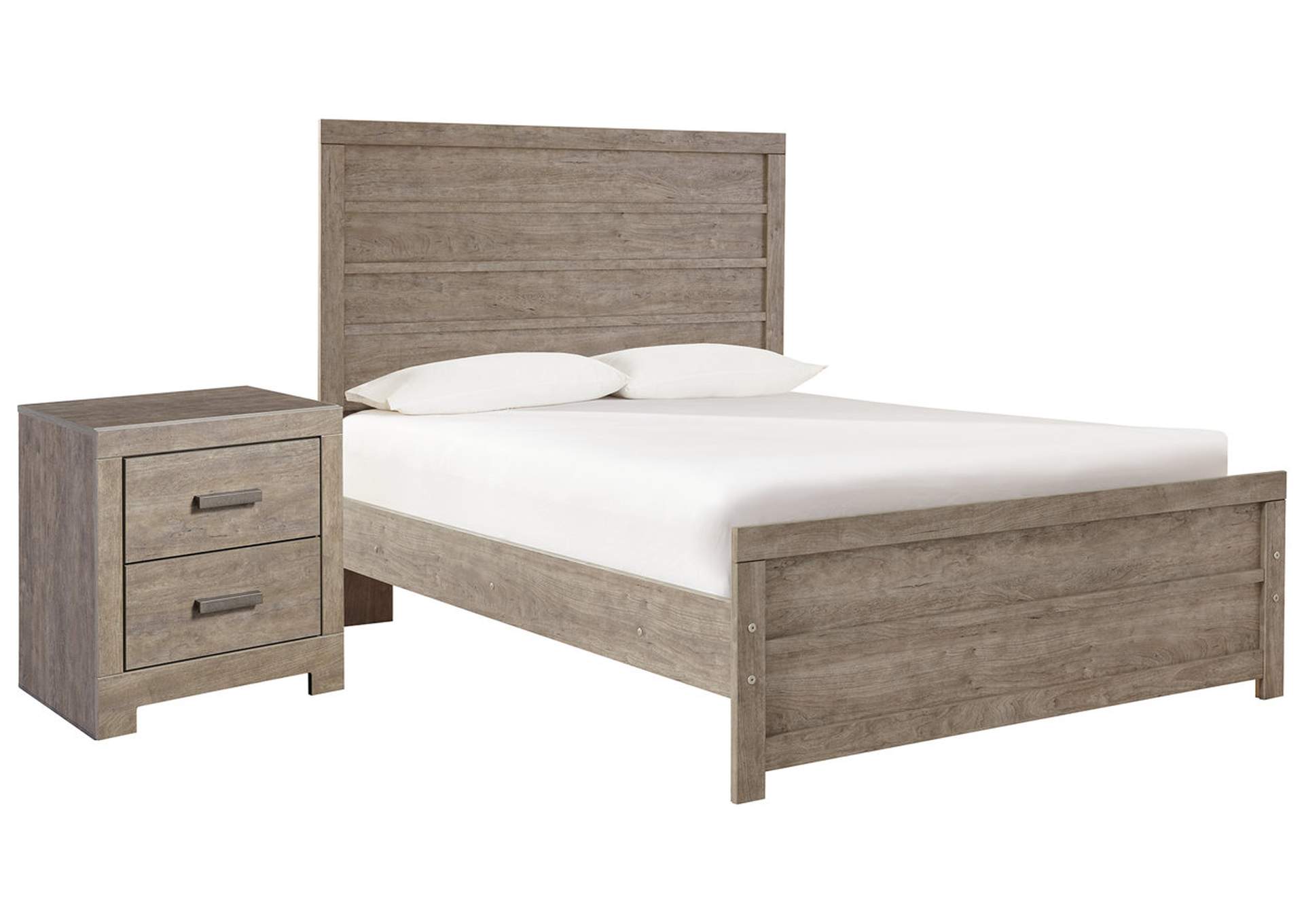 Culverbach Full Panel Bed with Nightstand
