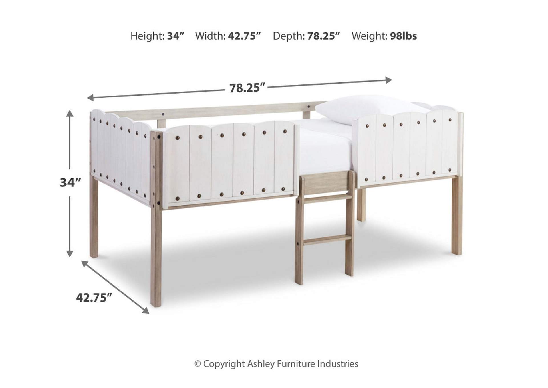 Wrenalyn Twin Loft Bed Frame,Signature Design By Ashley