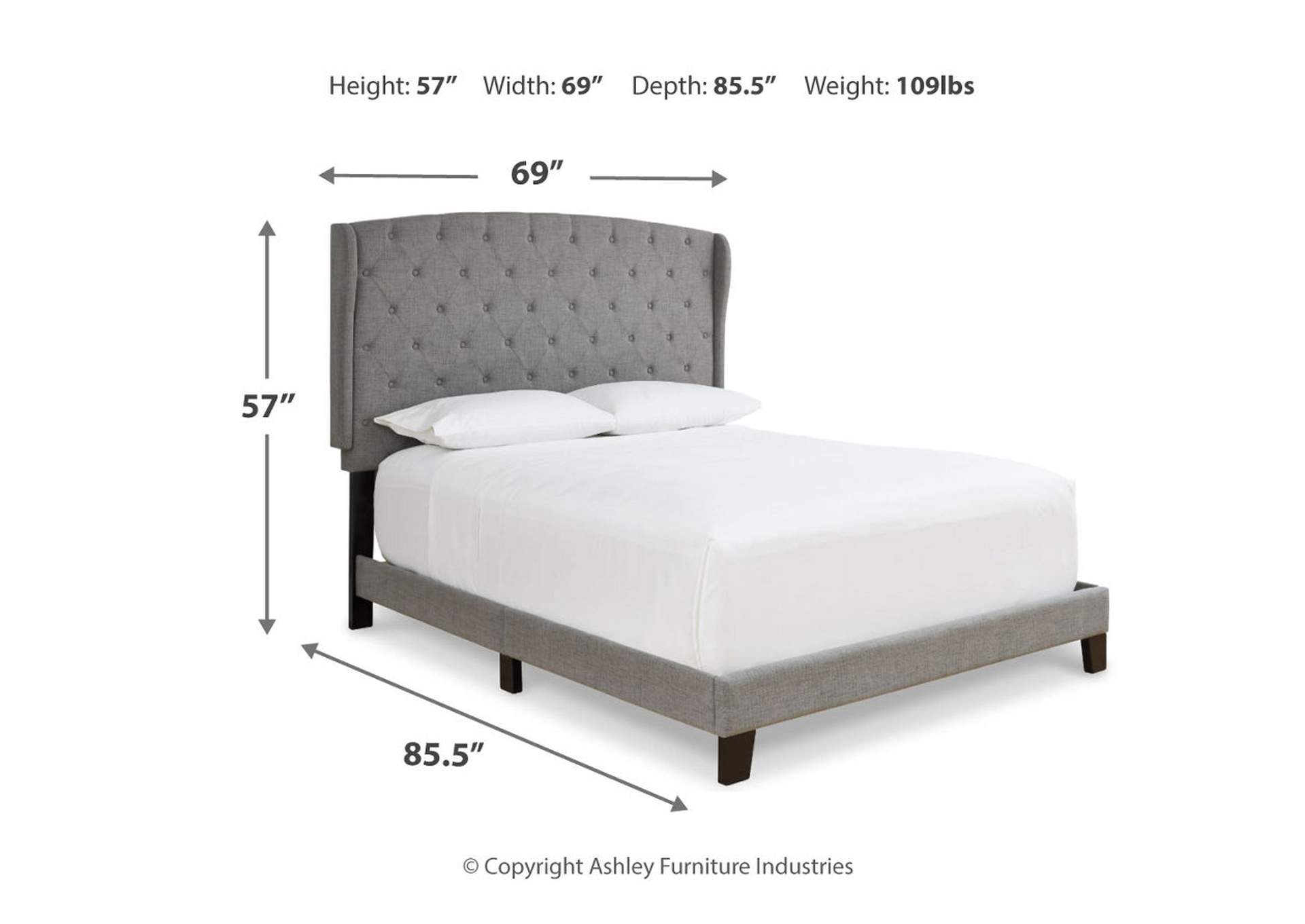 Vintasso Queen Upholstered Bed,Signature Design By Ashley