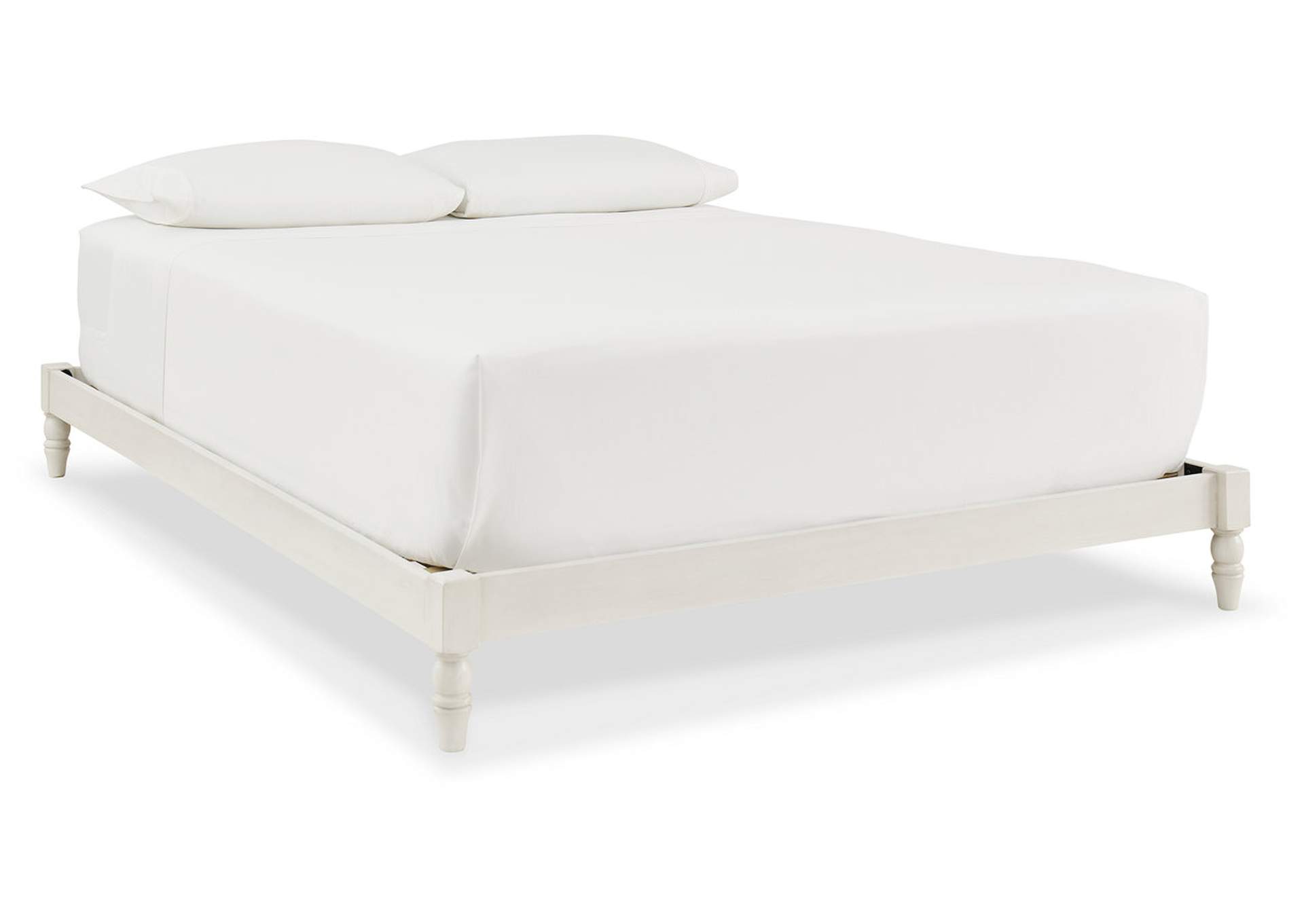 White Tannally King Platform Bed Elsa S, Ashley Twin Premium Platform Bed Frame