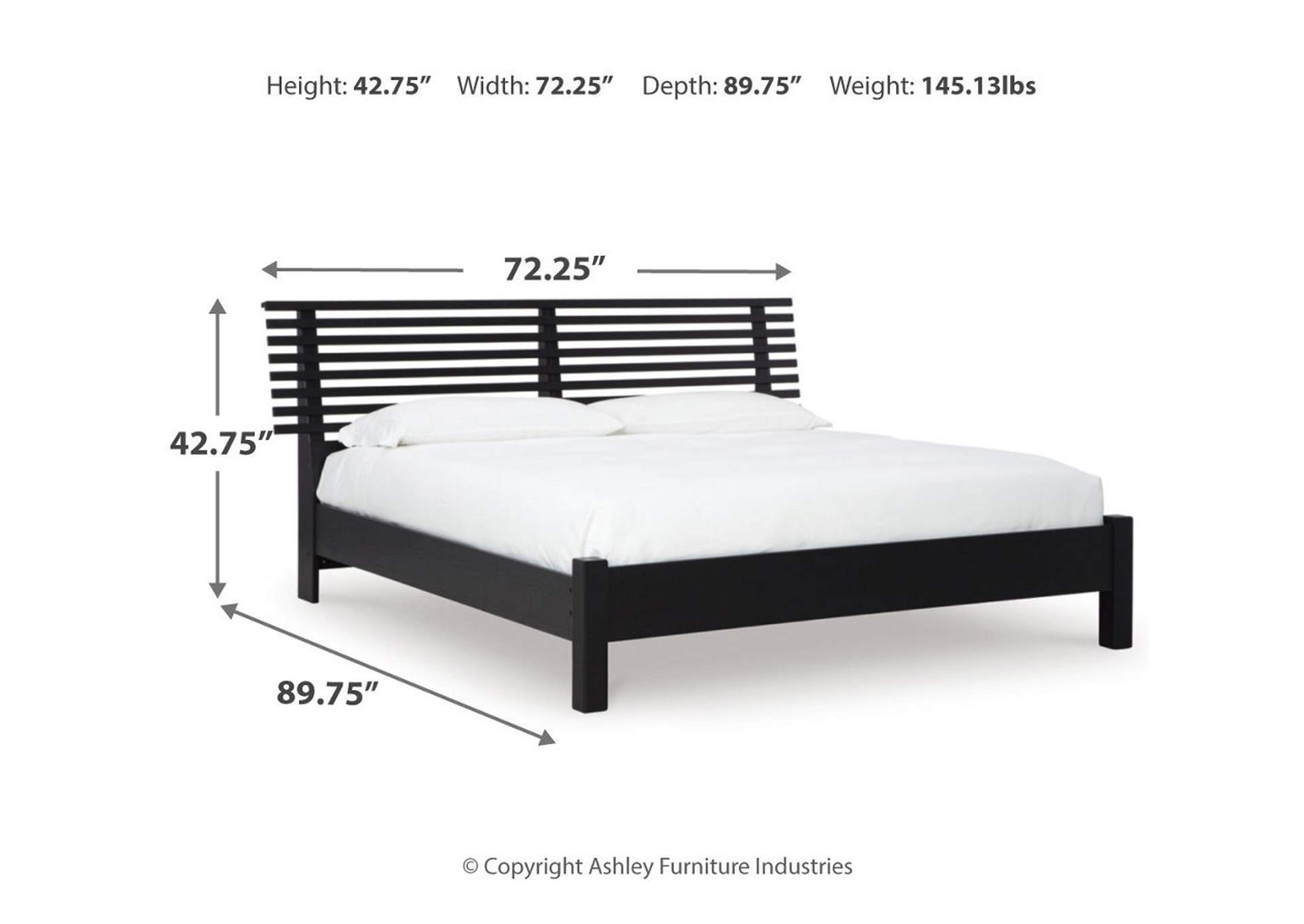 Danziar Queen Slat Panel Bed,Signature Design By Ashley