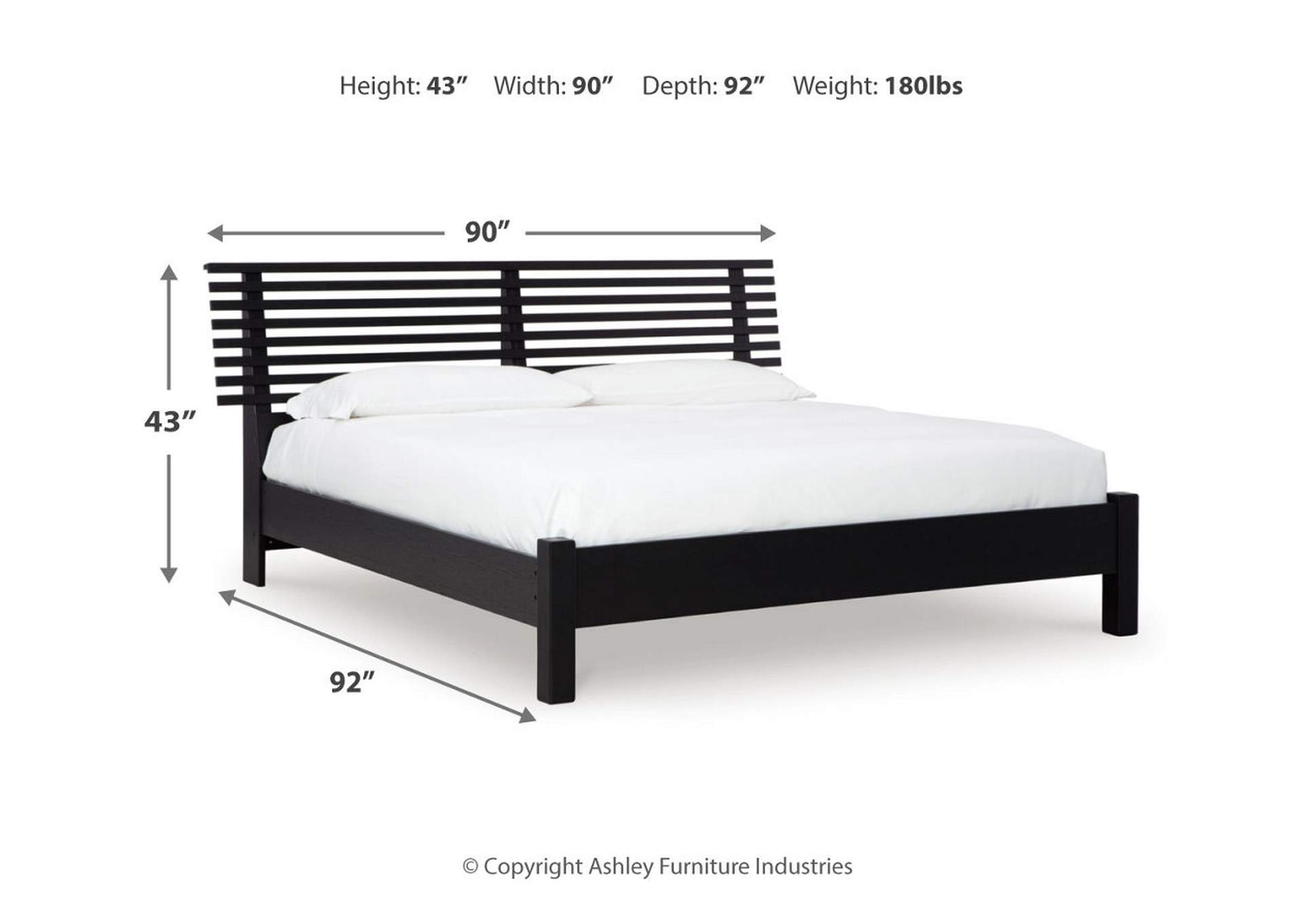 Danziar King Slat Panel Bed,Signature Design By Ashley