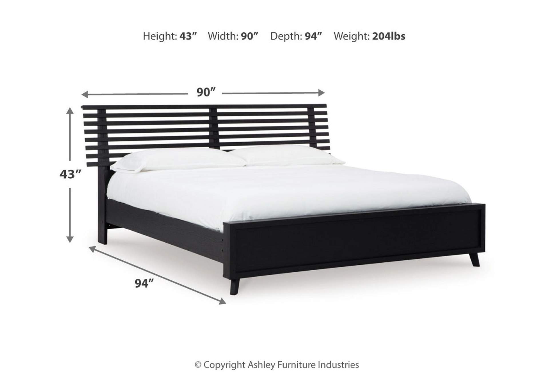 Danziar King Slat Panel Bed,Signature Design By Ashley