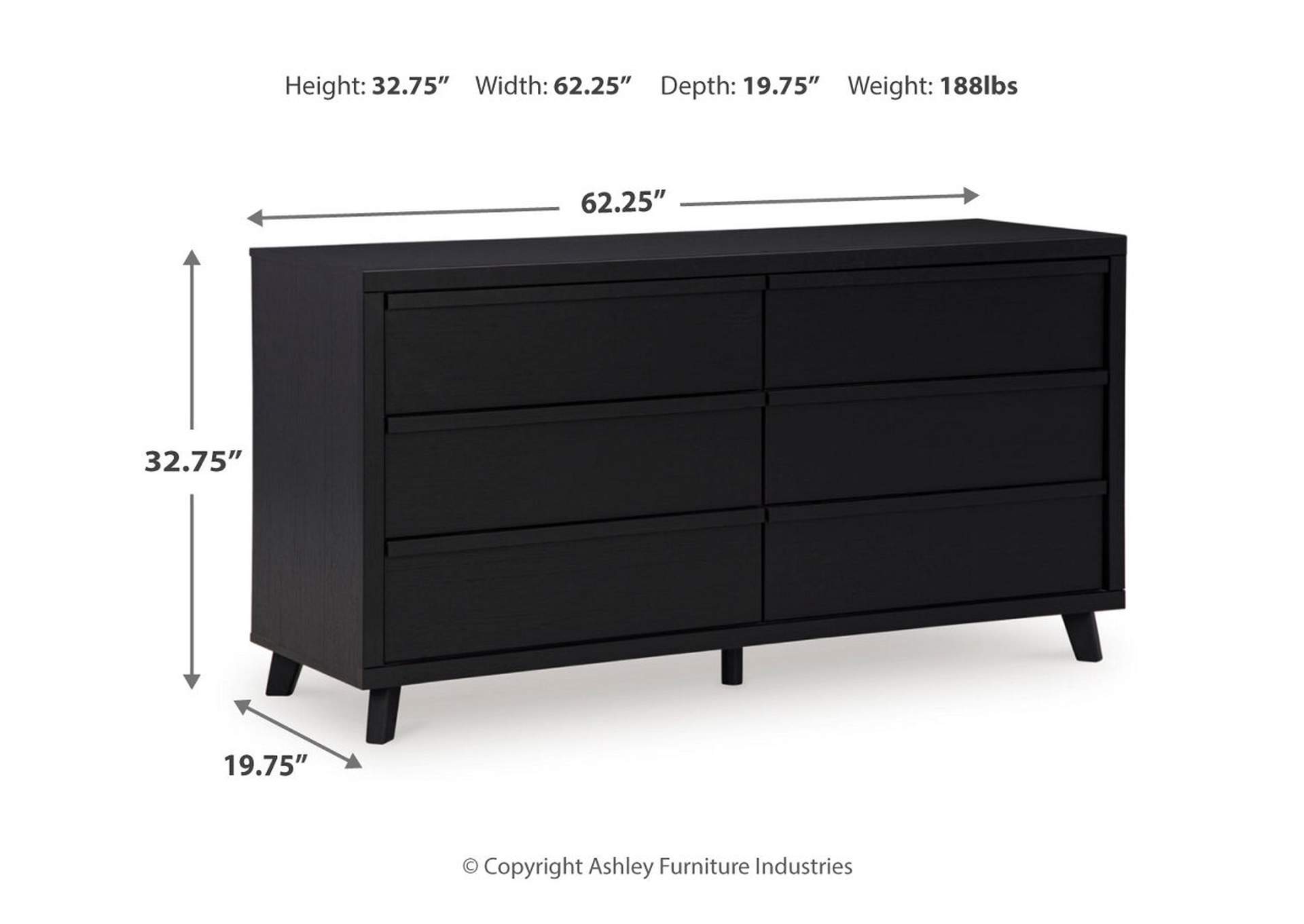 Danziar King Panel Bed, Dresser and 2 Nightstands,Signature Design By Ashley