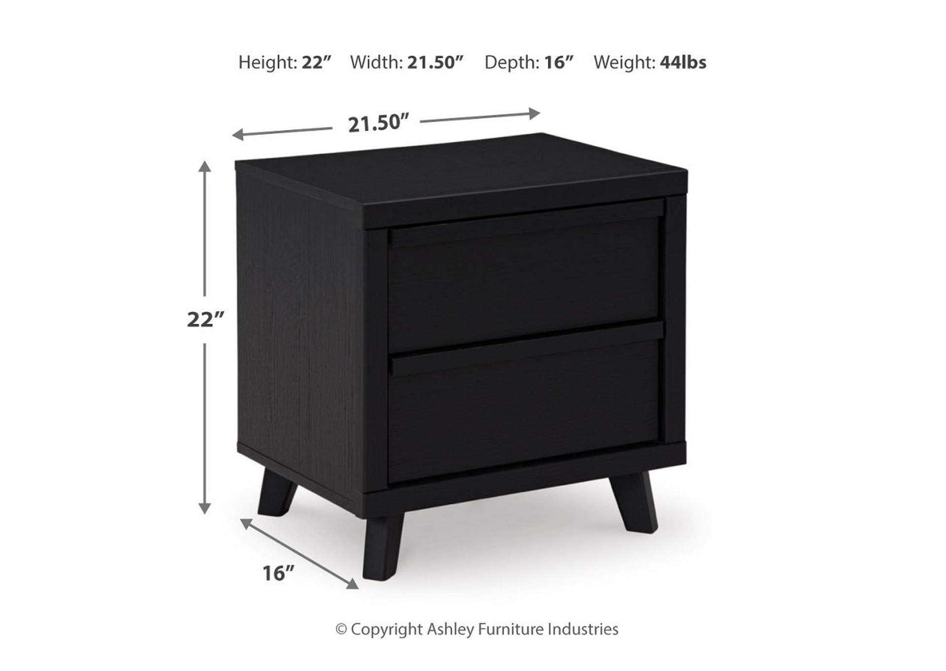 Danziar Nightstand,Signature Design By Ashley