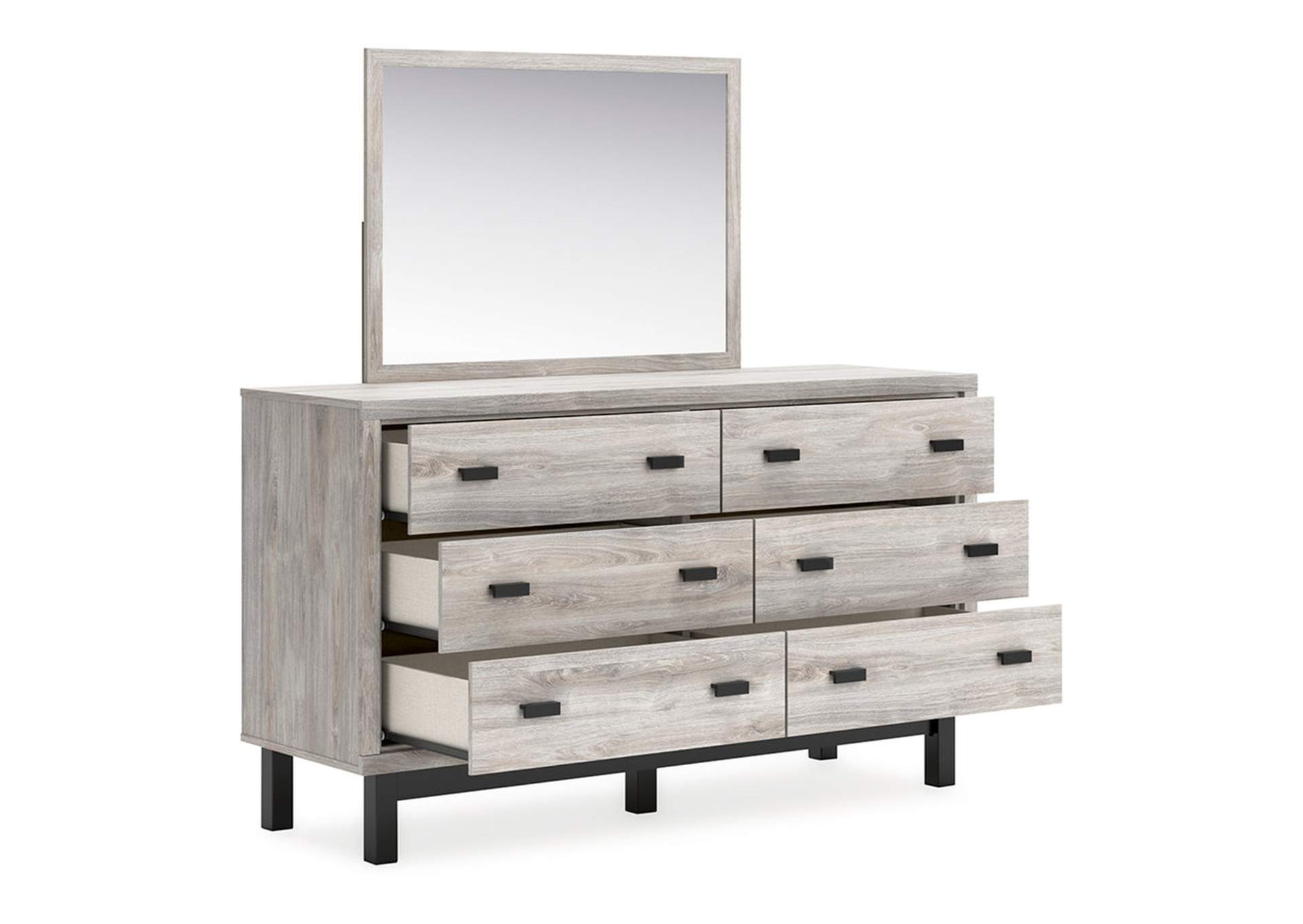 Vessalli Queen Panel Bed, Dresser, Mirror and Nightstand,Signature Design By Ashley
