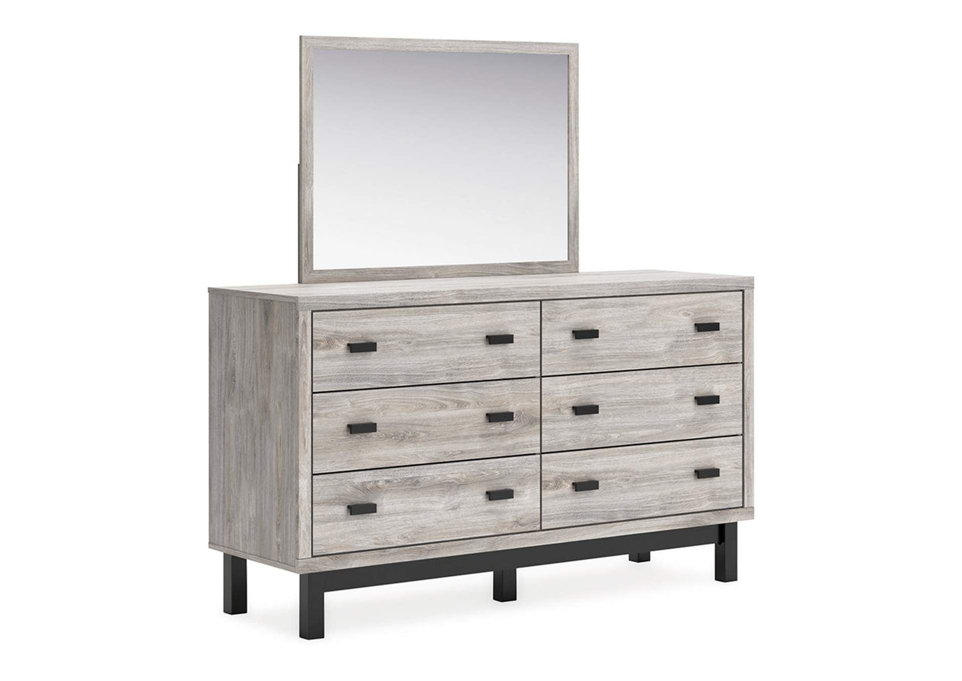 Vessalli Queen Panel Headboard with Mirrored Dresser and 2 Nightstands,Signature Design By Ashley