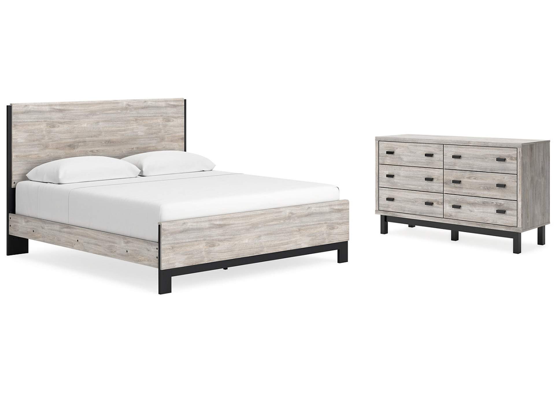 Vessalli King Panel Bed with Dresser,Signature Design By Ashley