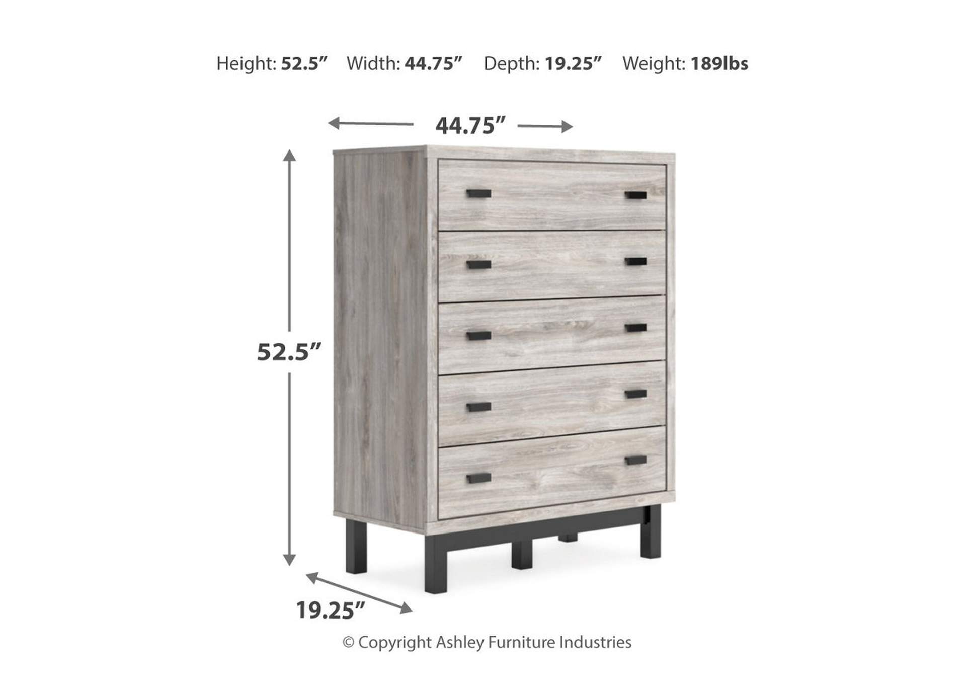 Vessalli King Panel Headboard with Mirrored Dresser, Chest and 2 Nightstands,Signature Design By Ashley