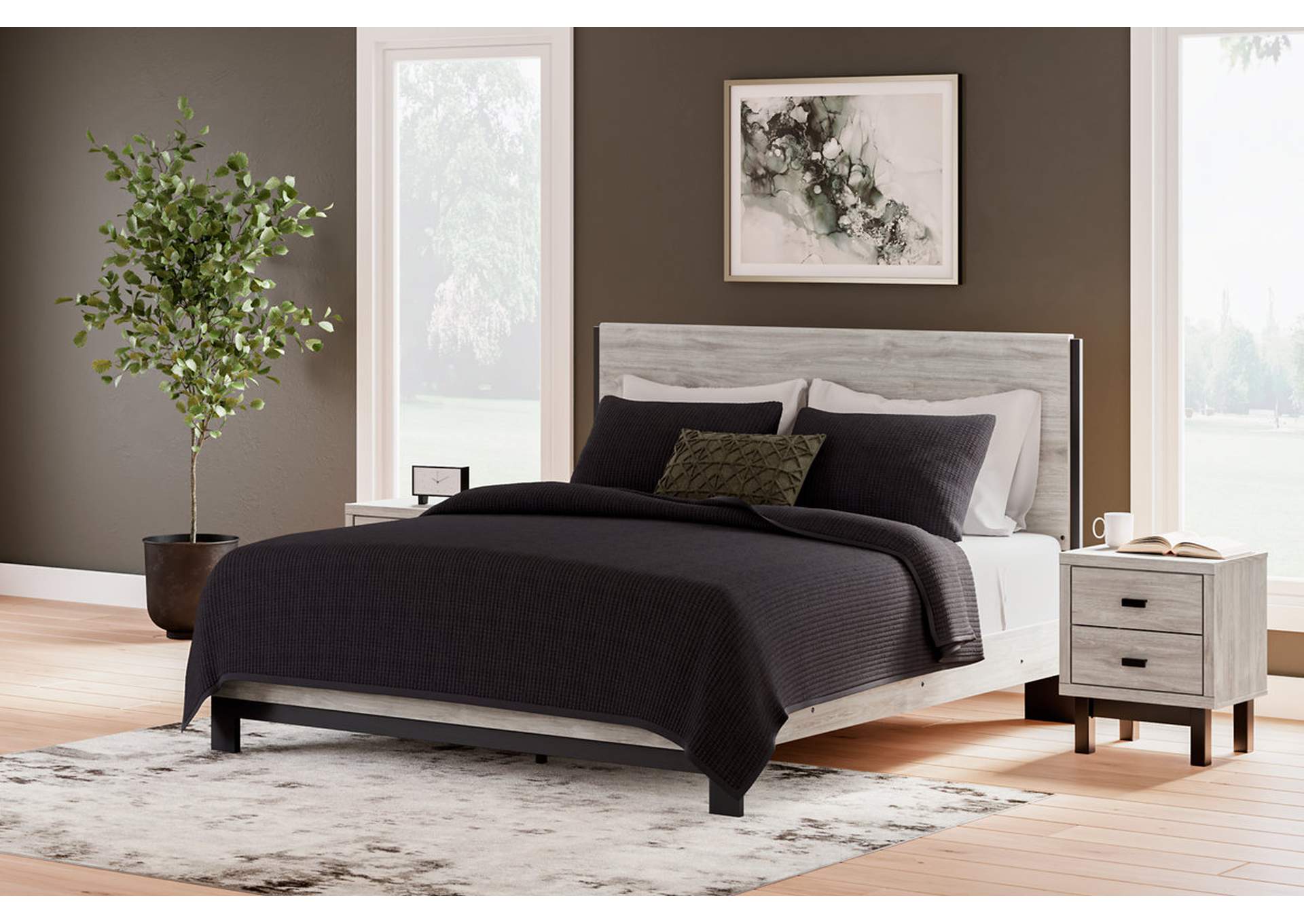 Vessalli King Panel Bed with Dresser,Signature Design By Ashley