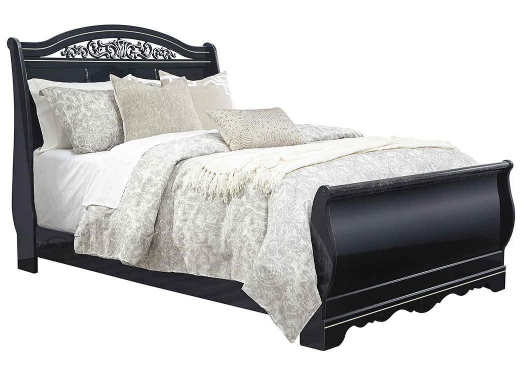 Constellations Black Queen Sleigh Bed,ABF Signature Design by Ashley