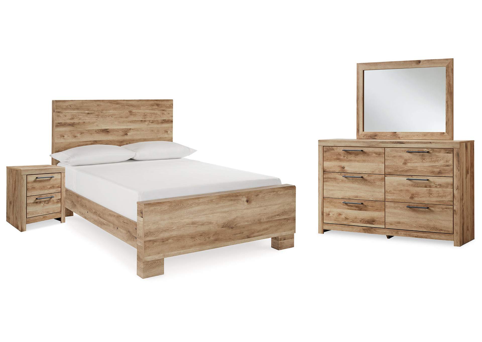 Hyanna Full Panel Bed with Mirrored Dresser and Nightstand,Signature Design By Ashley