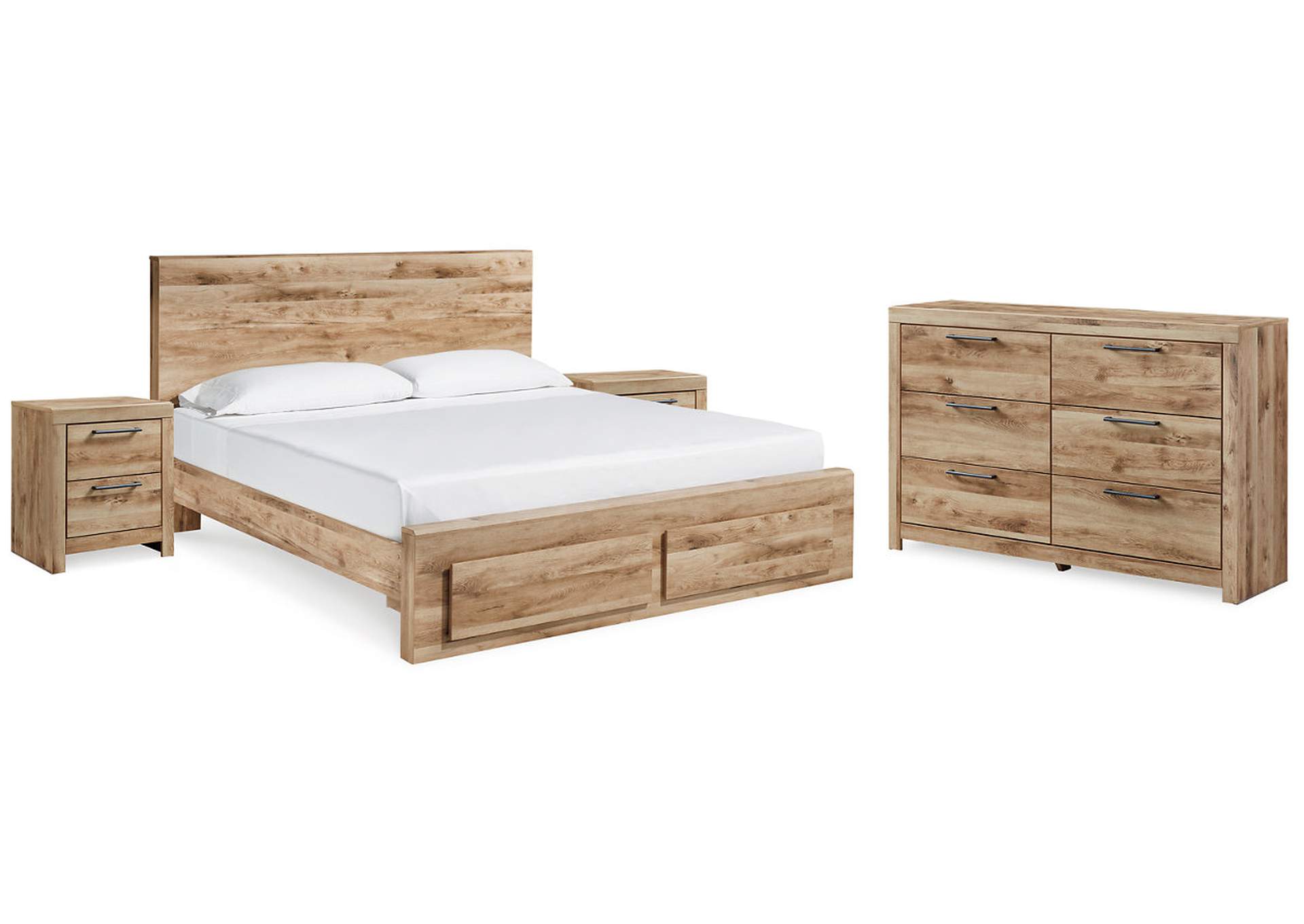 Hyanna King Panel Storage Bed, Dresser and 2 Nightstands,Signature Design By Ashley