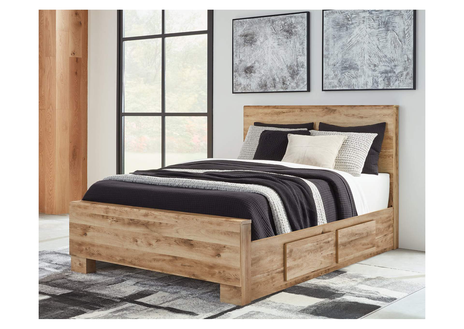 Hyanna Queen Panel Bed with 2 Side Storage,Signature Design By Ashley