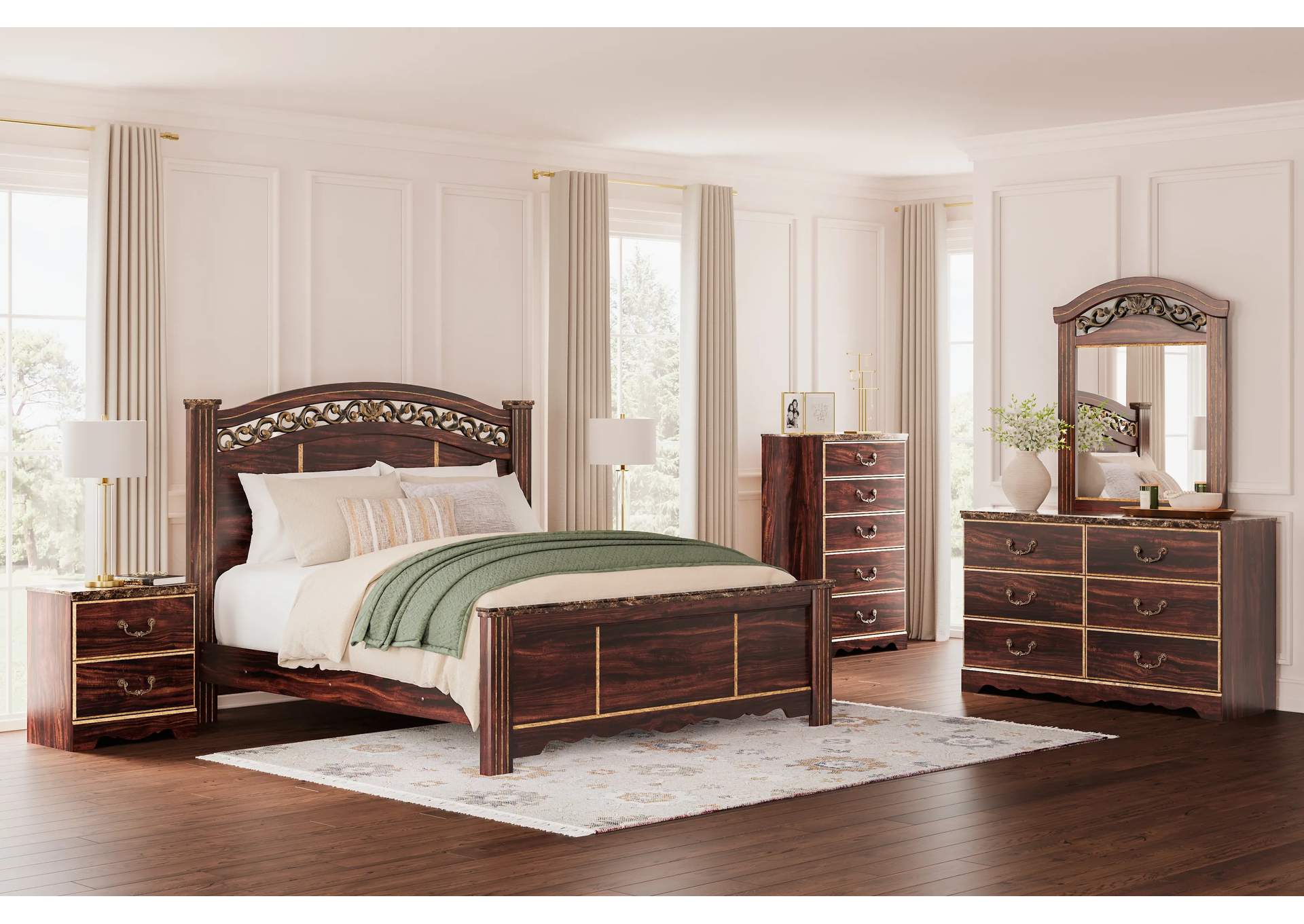 Glosmount King Poster Bed,Signature Design By Ashley