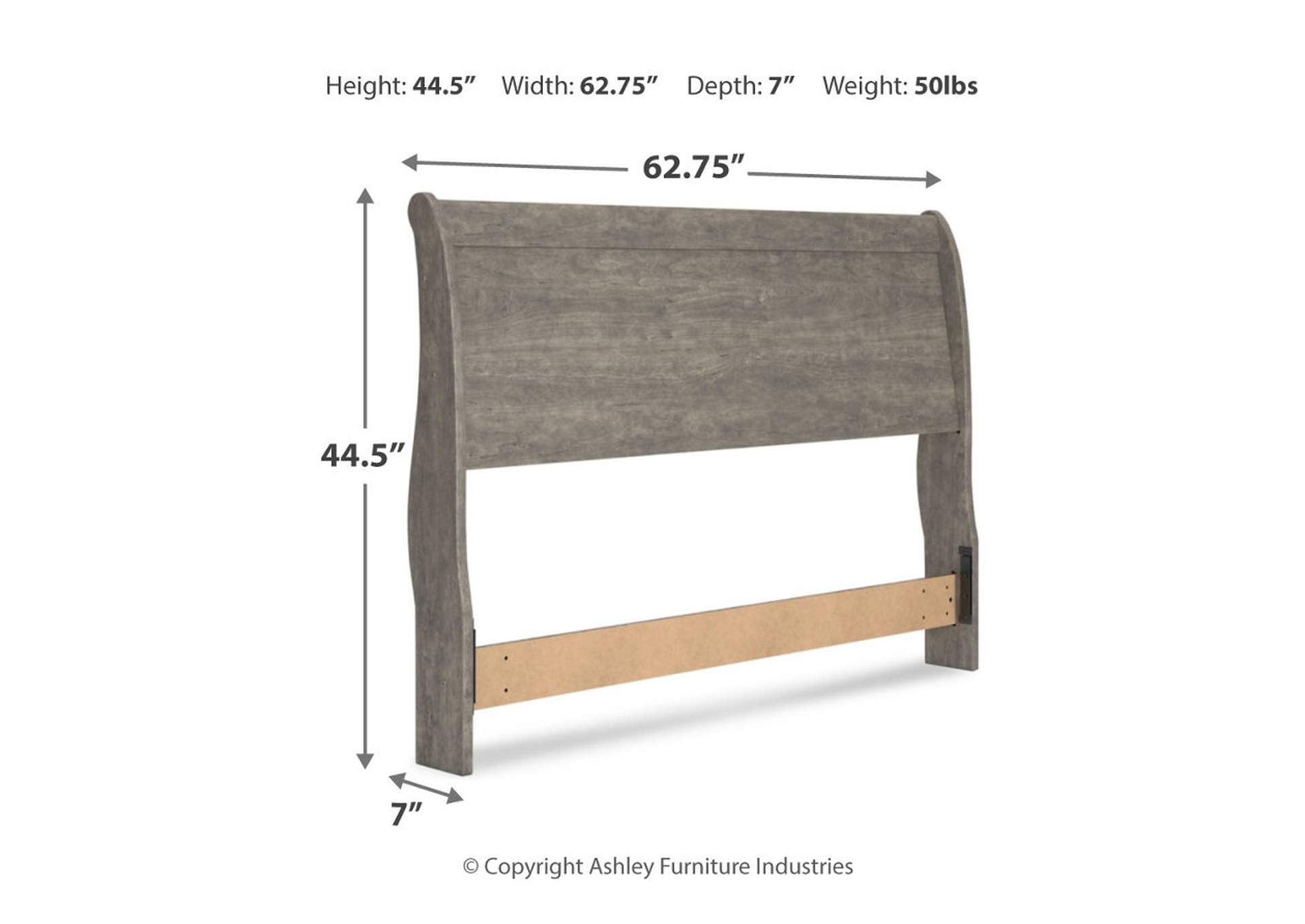 Bayzor Queen Sleigh Headboard with Dresser,Signature Design By Ashley
