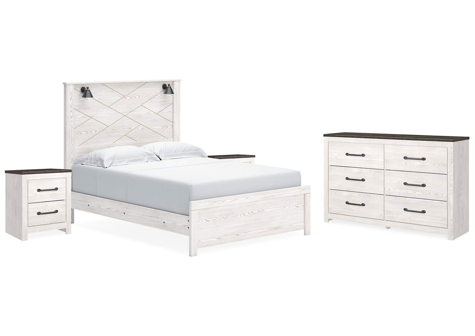 Gerridan Queen Panel Bed with Dresser and 2 Nightstands,Signature Design By Ashley