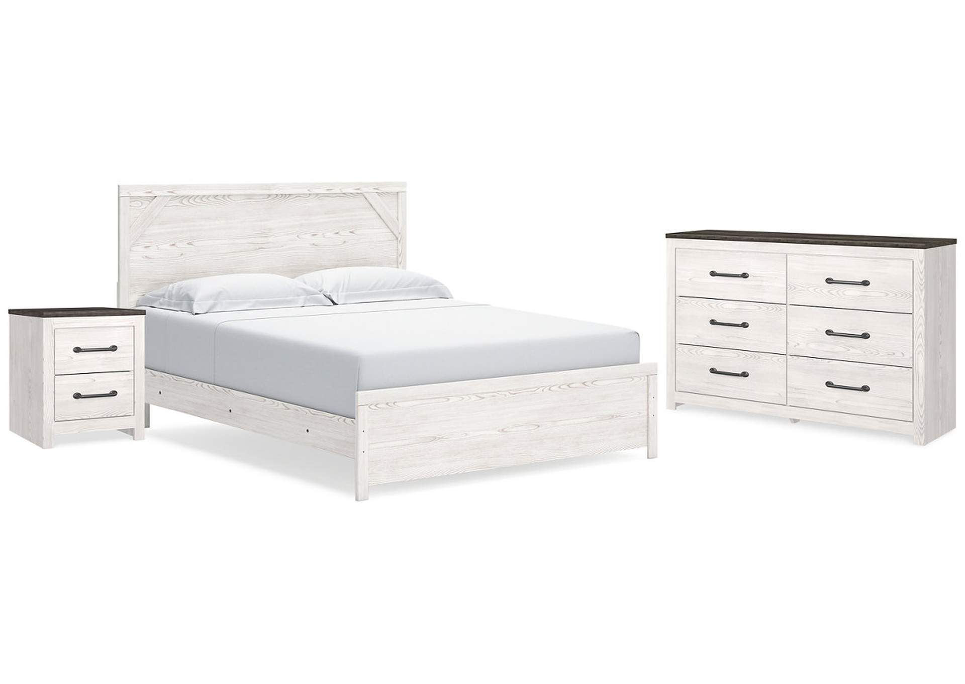 Gerridan King Panel Bed, Dresser and Nightstand,Signature Design By Ashley