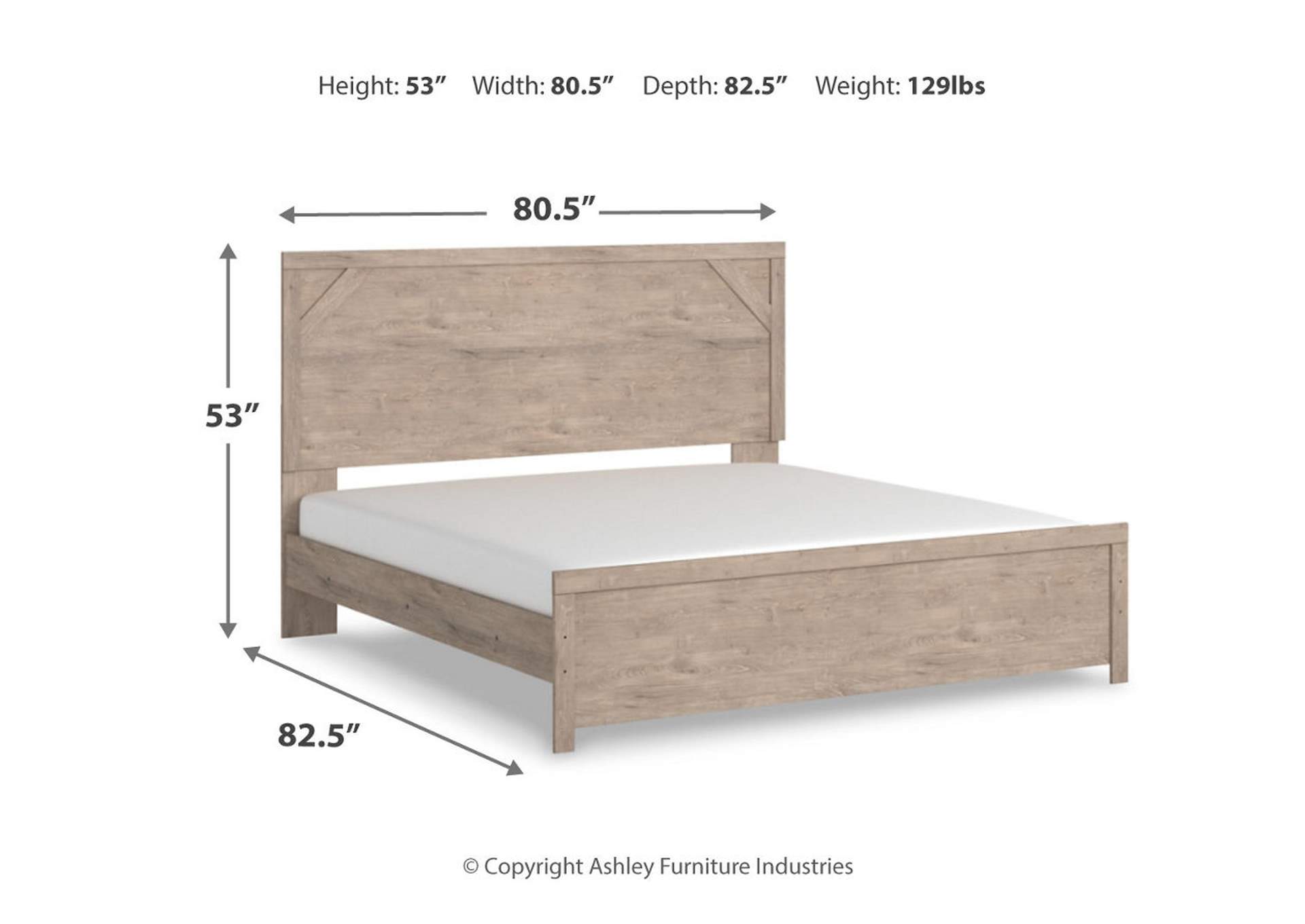 Senniberg King Panel Bed, Dresser and Mirror,Signature Design By Ashley