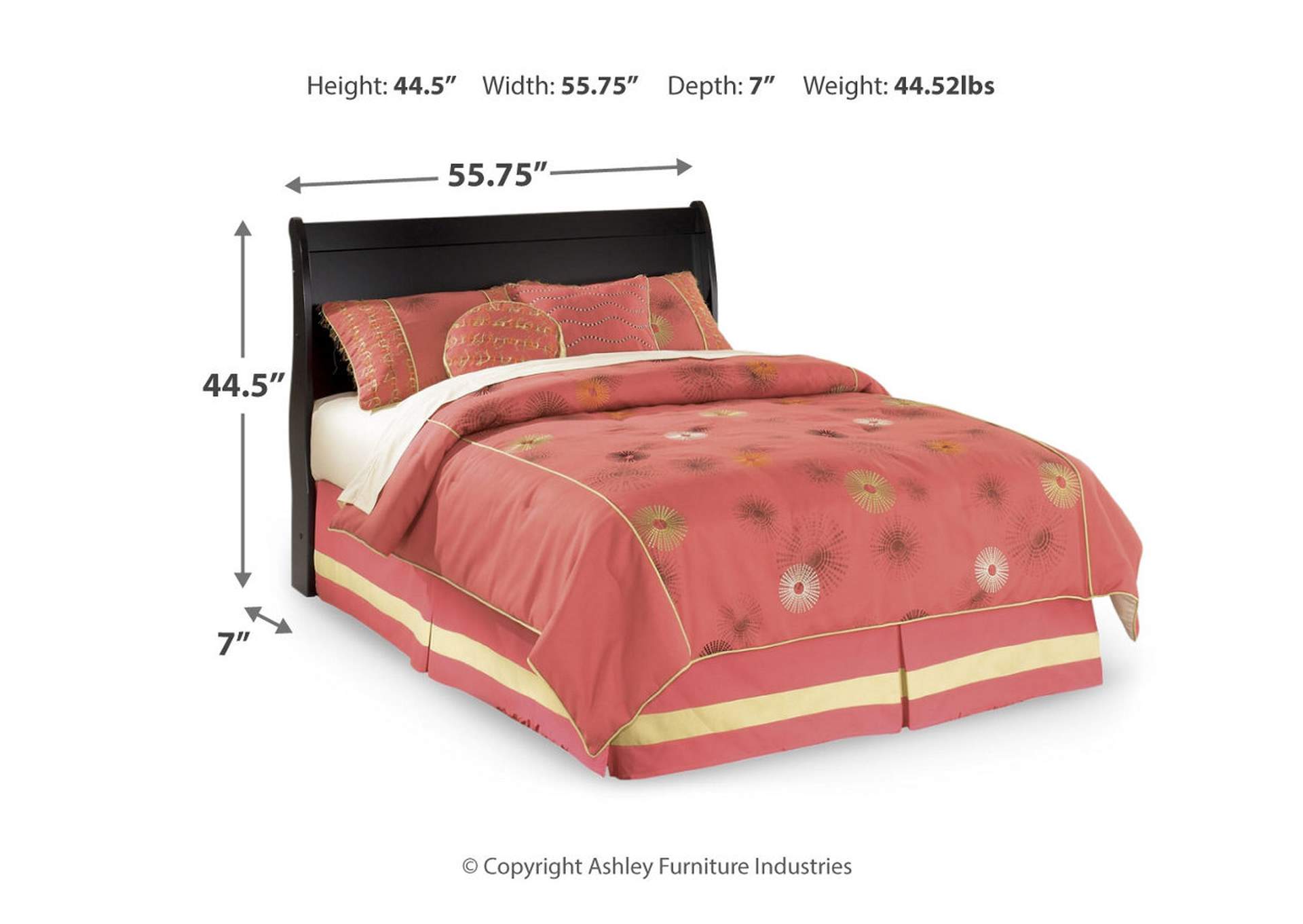 Huey Vineyard Full Sleigh Headboard Bed with Dresser,Signature Design By Ashley