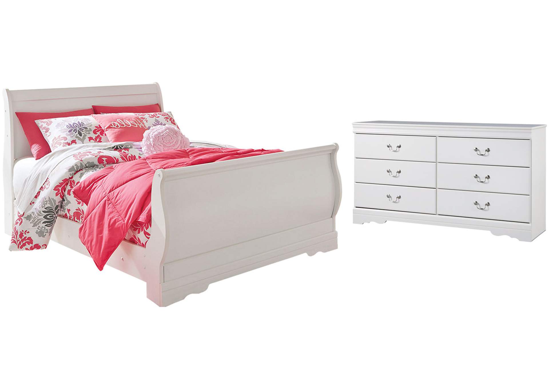 Anarasia Full Sleigh Bed with Dresser,Signature Design By Ashley