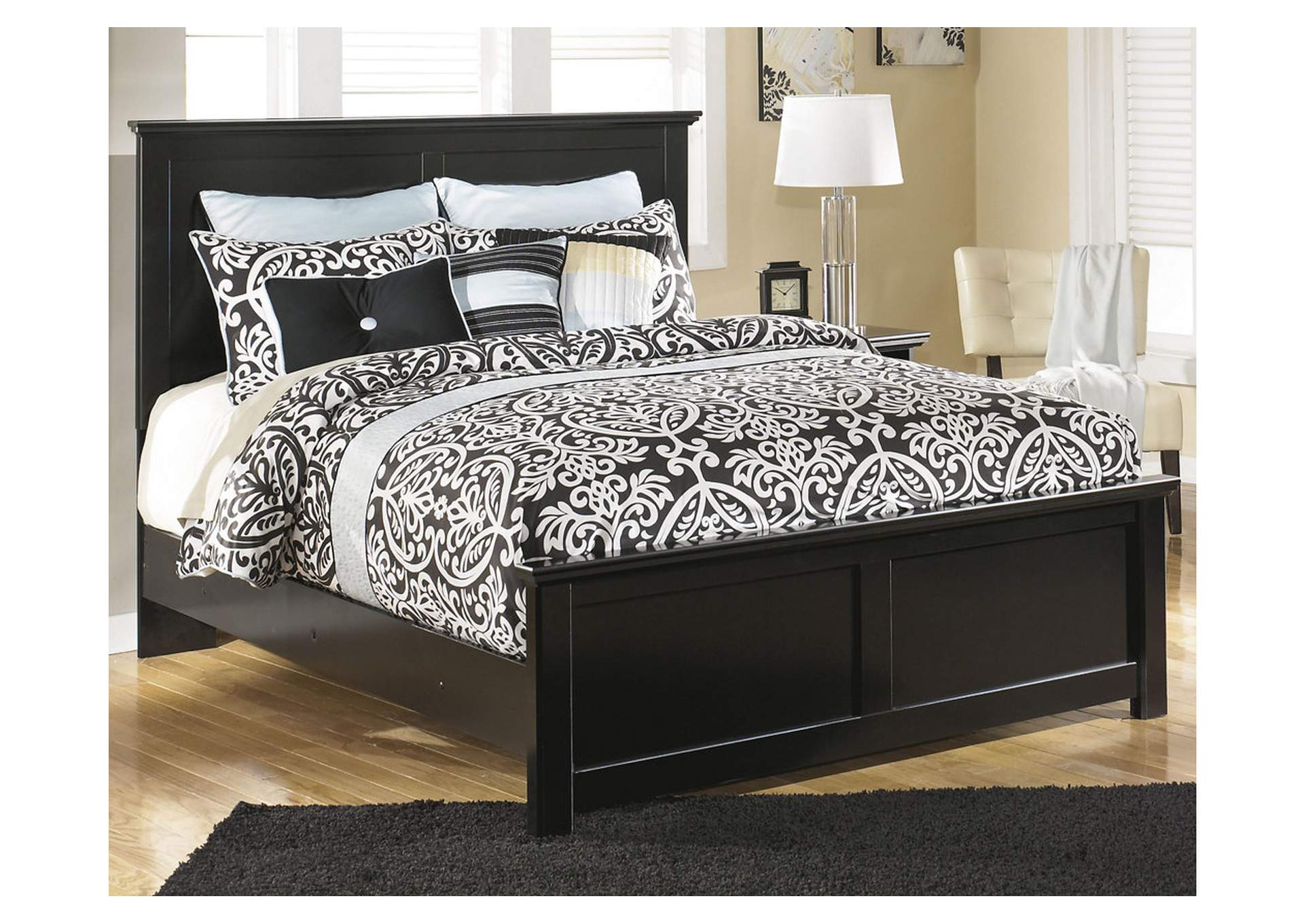 Maribel Queen/Full Panel Headboard Bed with Mirrored Dresser,Signature Design By Ashley